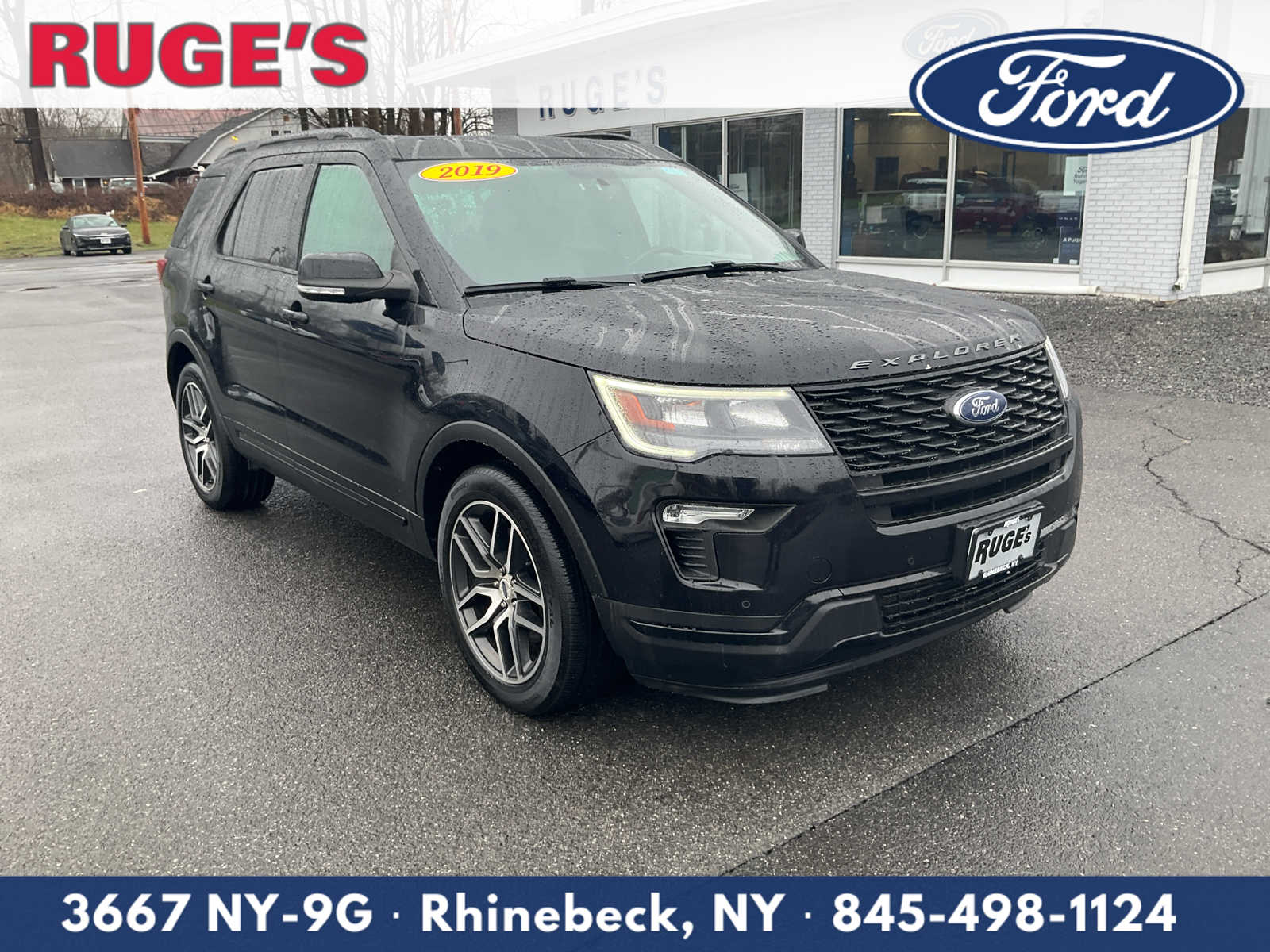 Agate Black 2019 Ford Explorer Sport AWD SUV / Crossover All-Wheel Drive 6-Speed Automatic