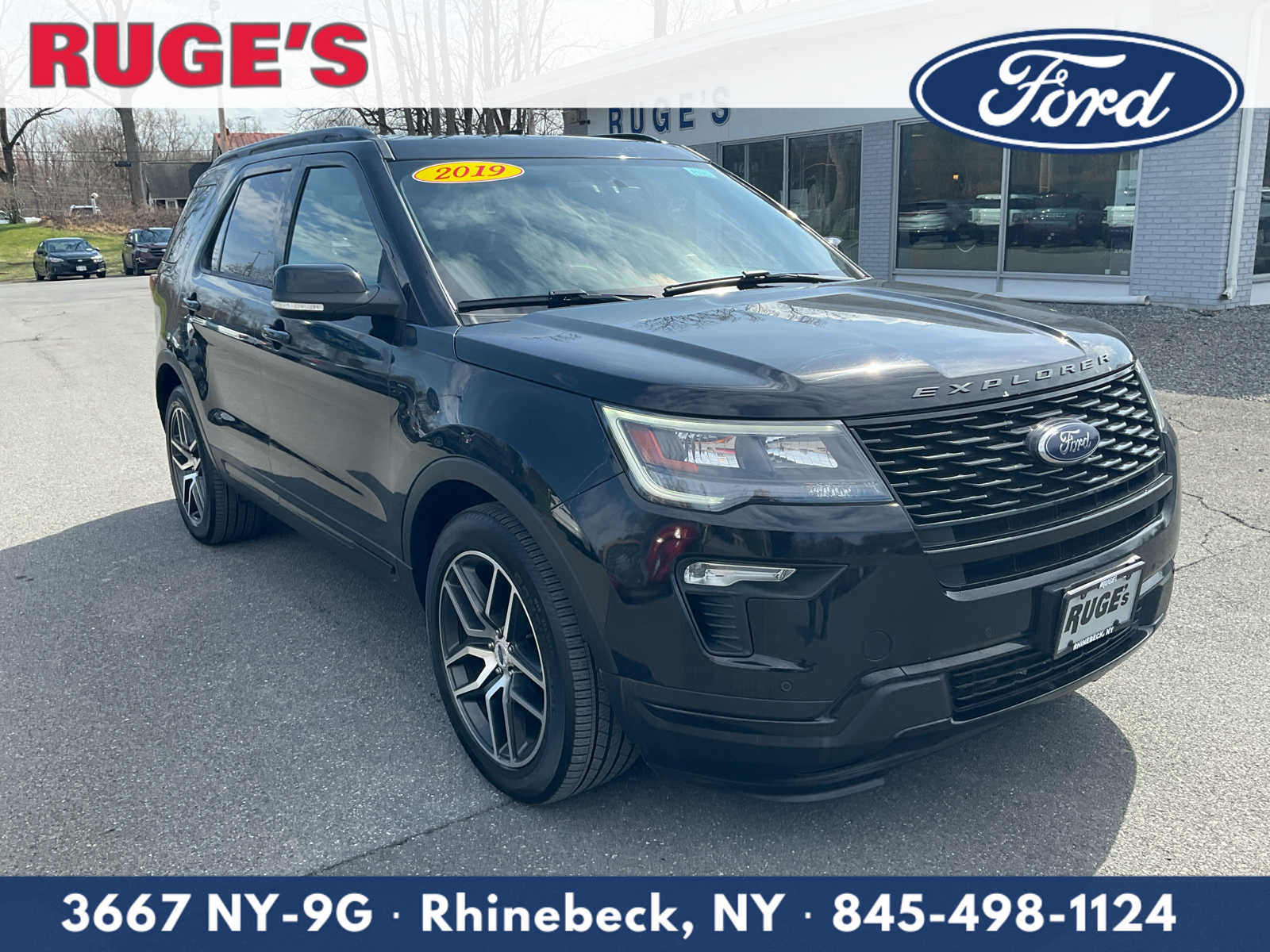 Agate Black 2019 Ford Explorer Sport AWD SUV / Crossover All-Wheel Drive 6-Speed Automatic