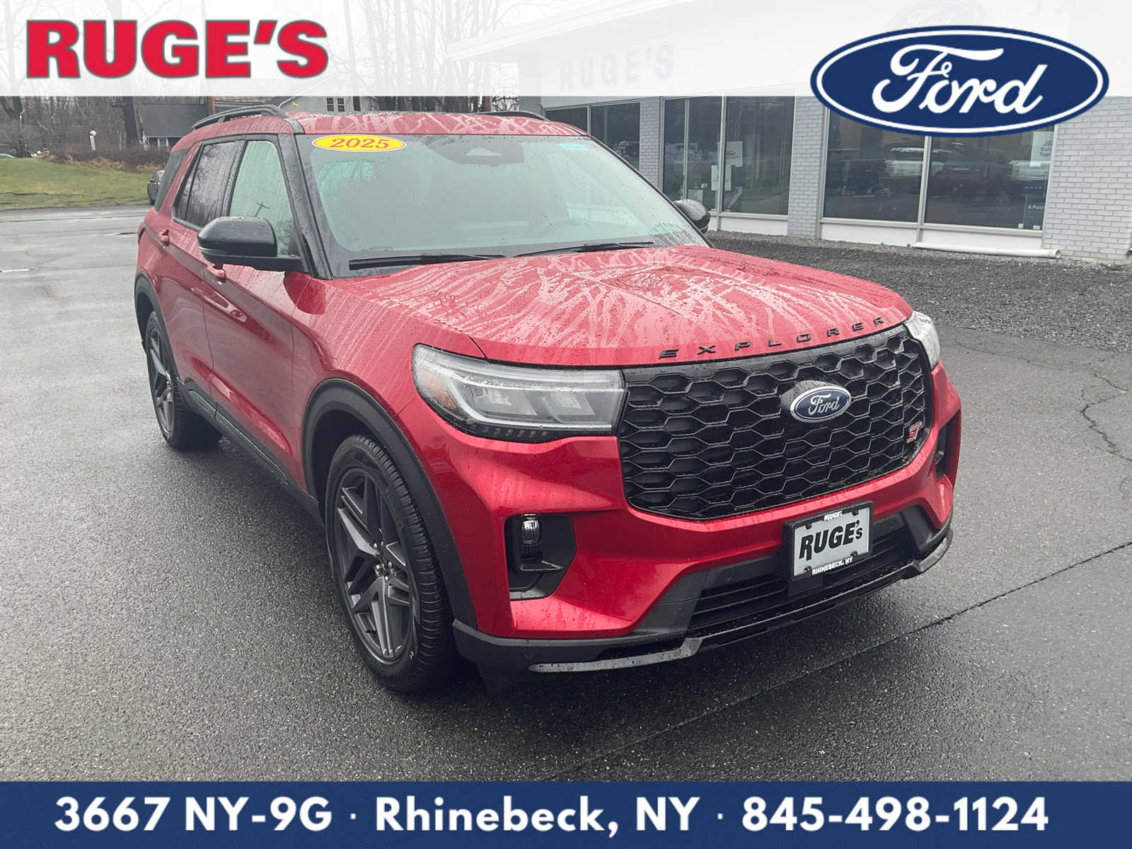 Rapid Red Metallic Tinted Clearcoat 2025 Ford Explorer ST AWD SUV / Crossover All-Wheel Drive Automatic
