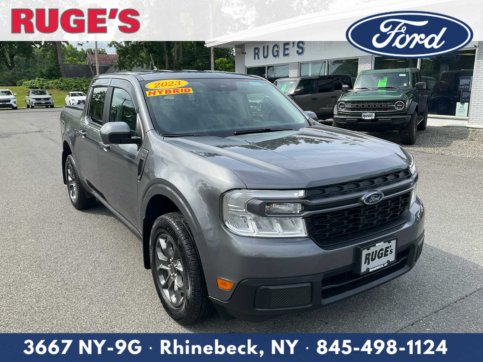Carbonized Gray Metallic 2023 Ford Maverick Pickup Truck Front-Wheel Drive Continuously Variable Transmission