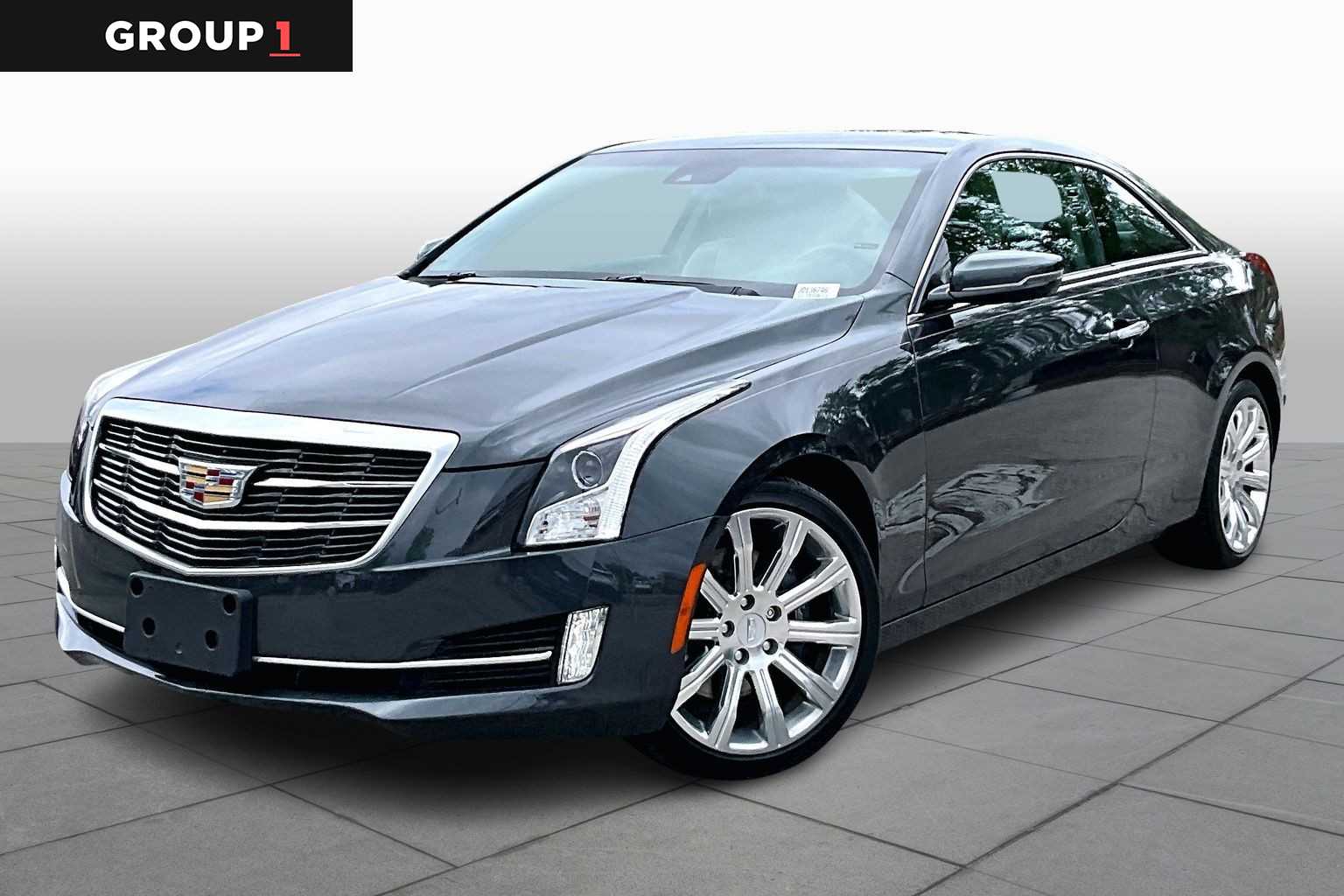 Phantom Gray Metallic 2018 Cadillac ATS Coupe 3.6L Premium Luxury RWD Coupe Rear-Wheel Drive 8-Speed Automatic