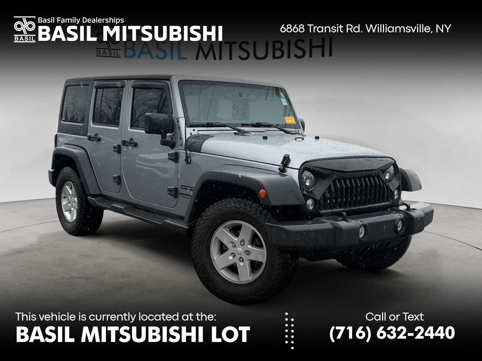 Billet Silver Metallic Clearcoat 2016 Jeep Wrangler Unlimited Sport 4WD SUV / Crossover Four-Wheel Drive 5-Speed Automatic