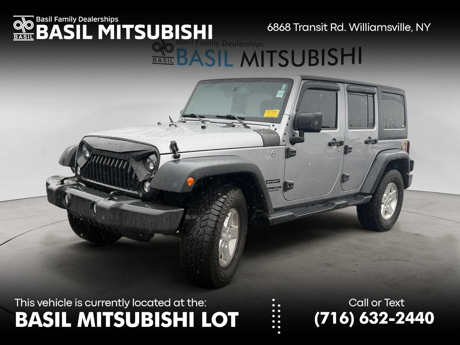 Billet Silver Metallic Clearcoat 2016 Jeep Wrangler Unlimited Sport 4WD SUV / Crossover Four-Wheel Drive 5-Speed Automatic