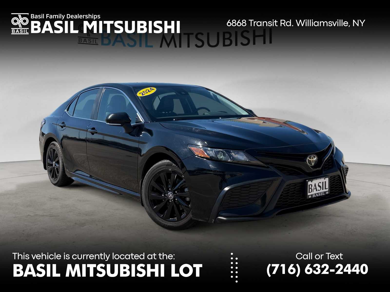 Midnight Black Metallic 2024 Toyota Camry SE Nightshade FWD Sedan Front-Wheel Drive 8-Speed Automatic