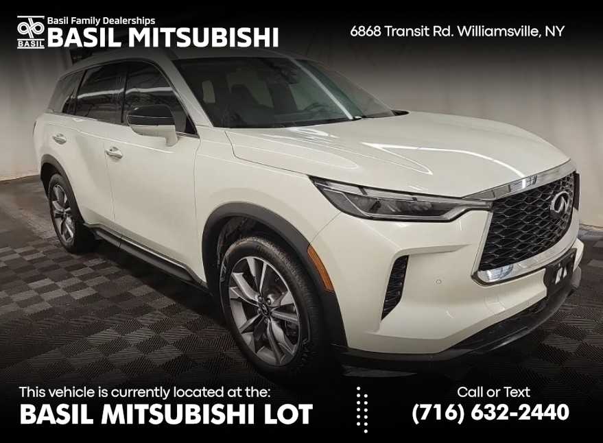 Majestic White 2024 INFINITI QX60 Luxe AWD SUV / Crossover All-Wheel Drive 9-Speed Automatic