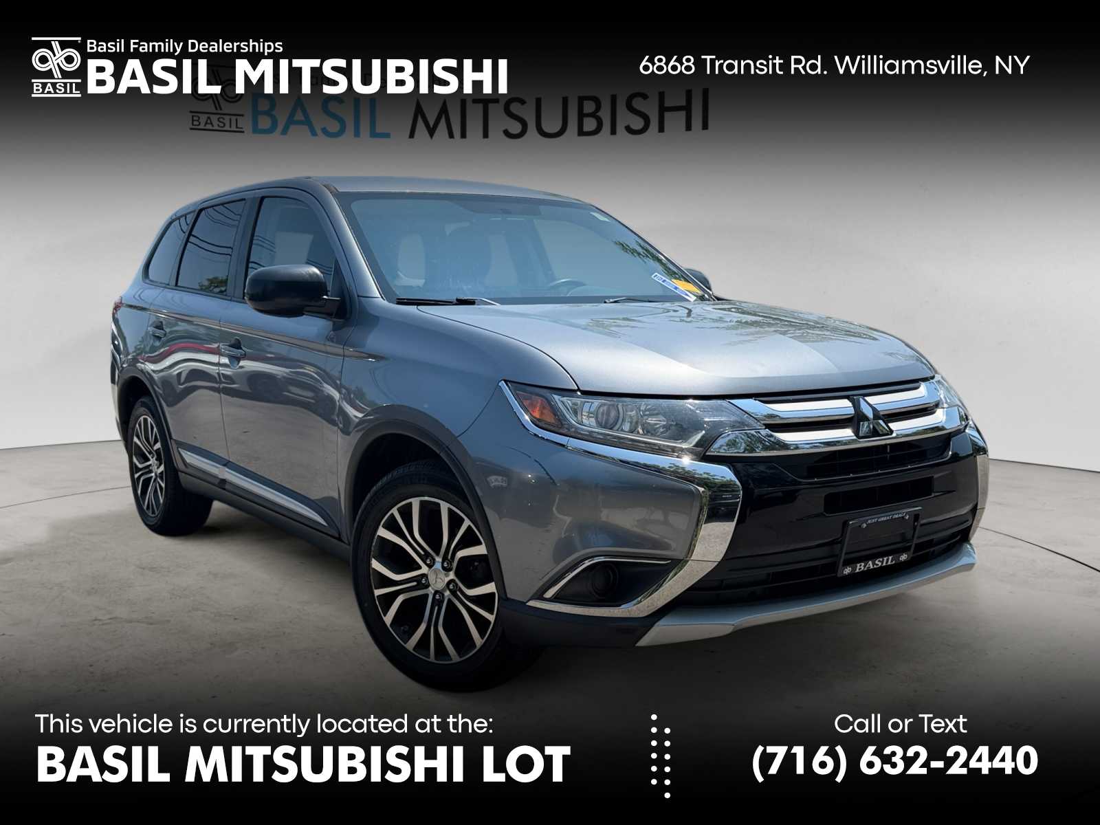 Mercury Gray Metallic 2016 Mitsubishi Outlander SUV / Crossover All-Wheel Drive Continuously Variable Transmission