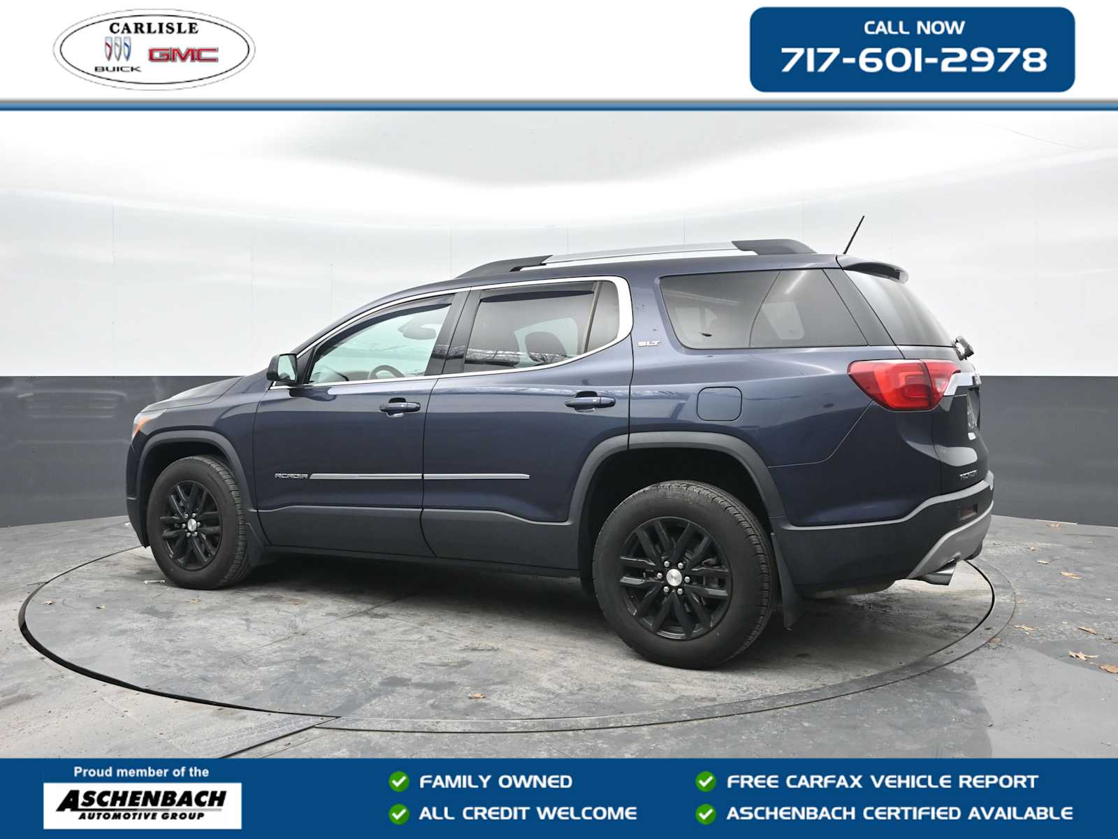 Blue Steel Metallic 2019 GMC Acadia SLT-1 AWD SUV / Crossover Four-Wheel Drive 6-Speed Automatic