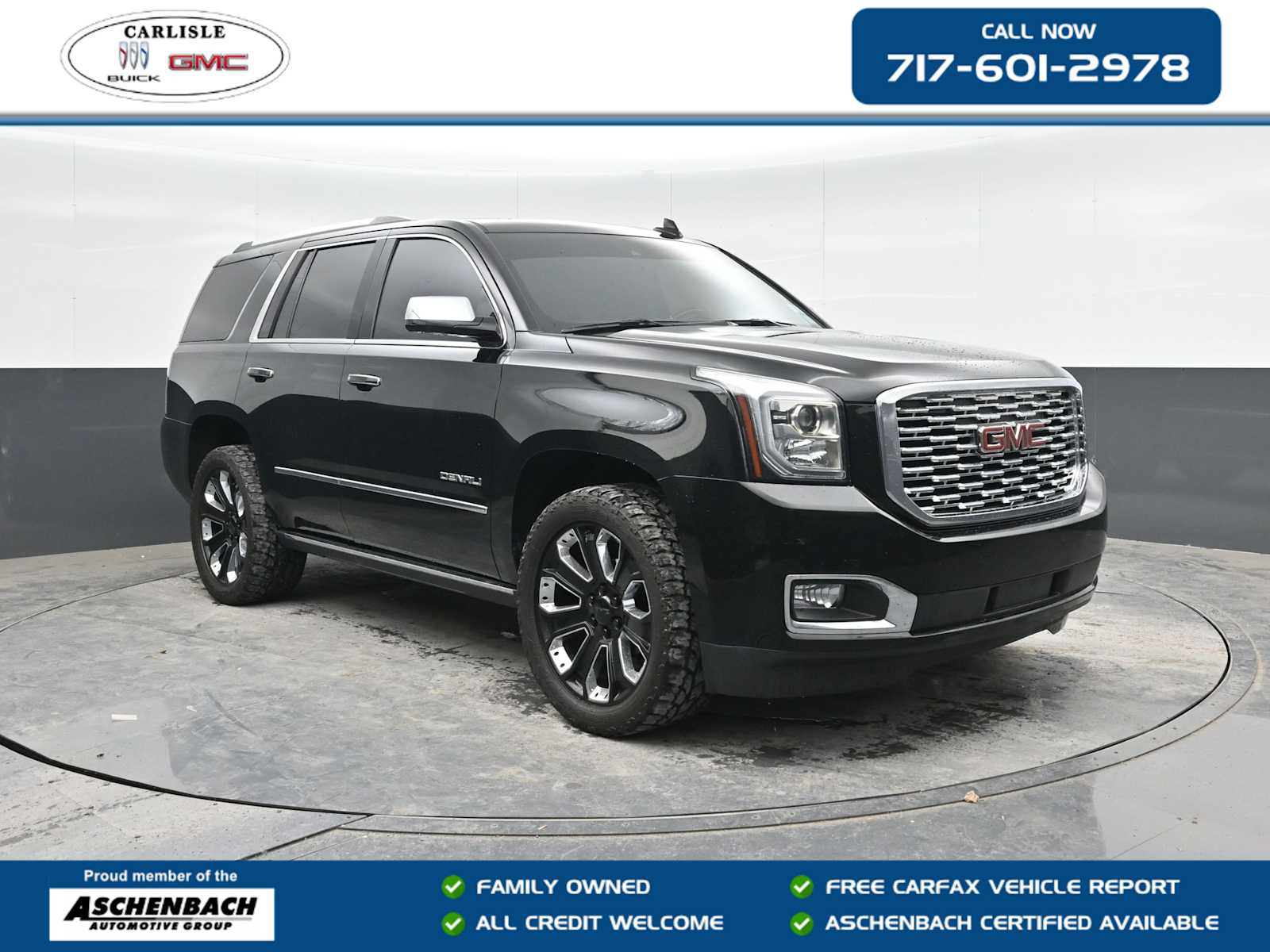 Onyx Black 2018 GMC Yukon Denali 4WD SUV / Crossover Four-Wheel Drive Automatic