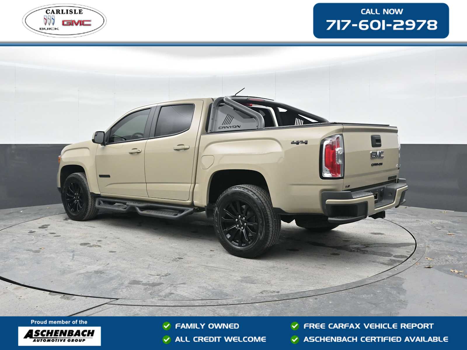 Desert Sand Metallic 2022 GMC Canyon Elevation Crew Cab 4WD Pickup Truck Four-Wheel Drive 8-Speed Automatic