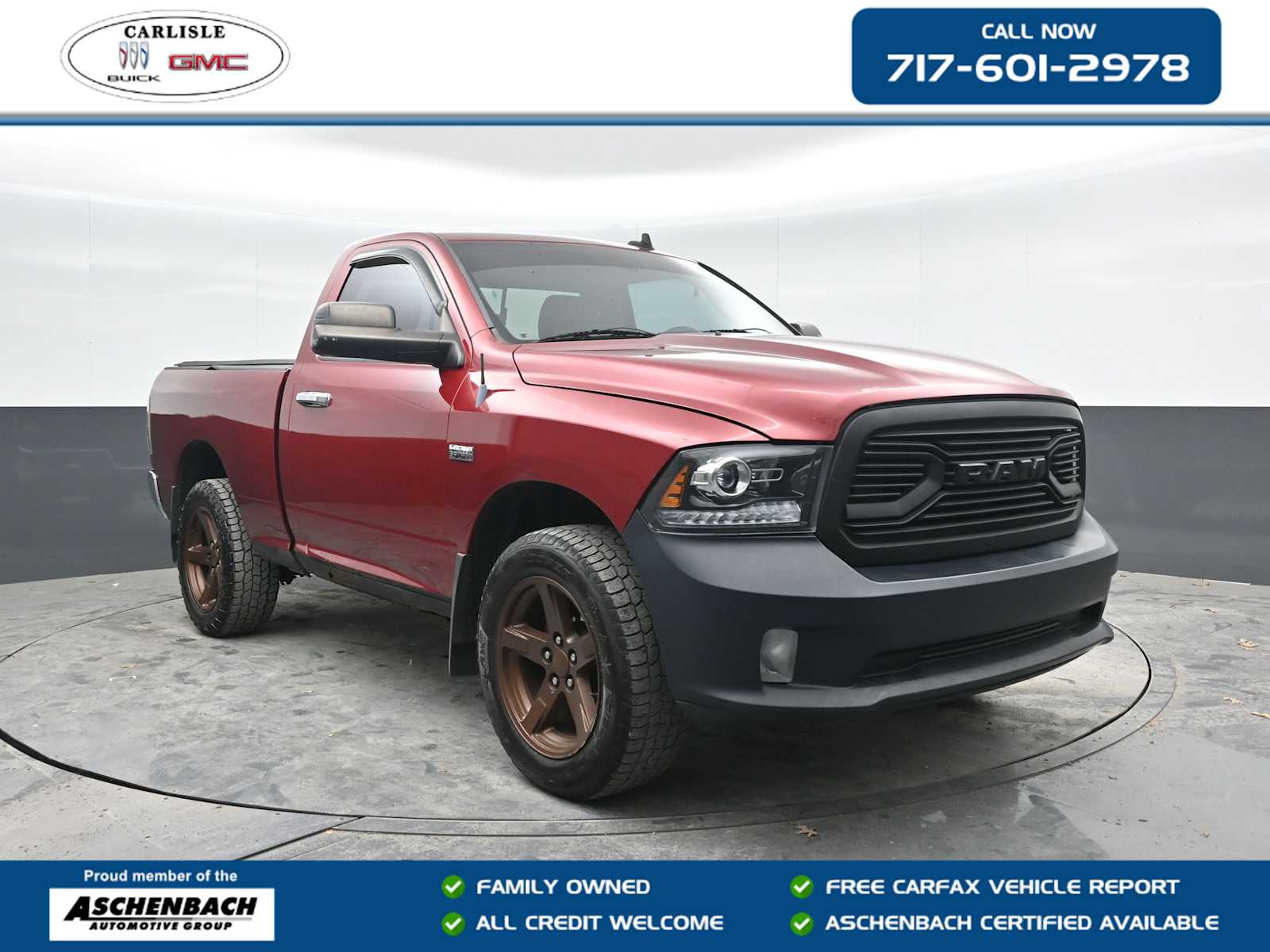 Deep Cherry Red Crystal Pearl 2013 RAM 1500 Express 4WD Pickup Truck Four-Wheel Drive 6-Speed Automatic