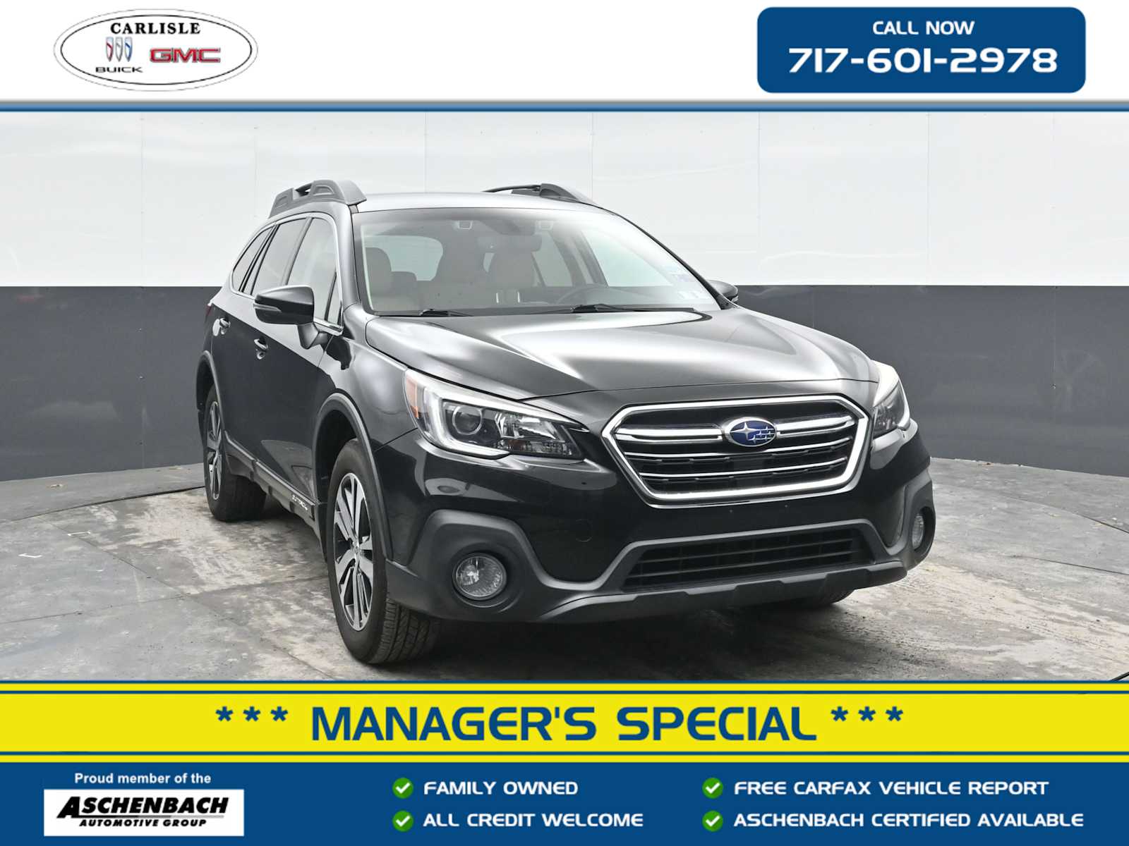 Crystal Black Silica 2019 Subaru Outback 2.5i Limited AWD Wagon All-Wheel Drive Automatic