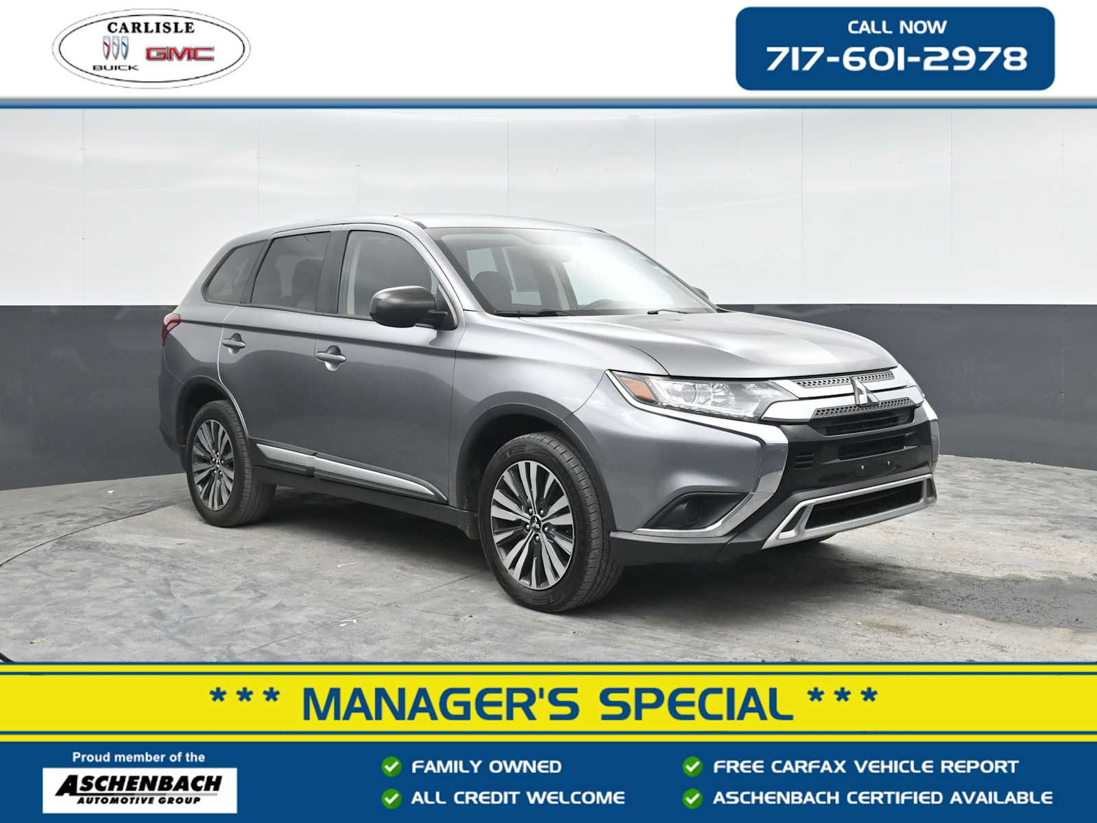 Mercury Gray Metallic 2020 Mitsubishi Outlander ES S-AWC SUV / Crossover All-Wheel Drive Continuously Variable Transmission