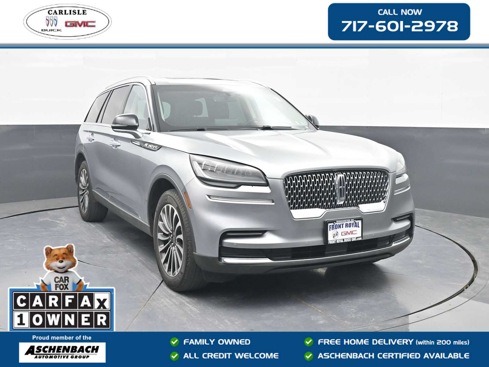 Silver Radiance 2023 Lincoln Aviator SUV / Crossover All-Wheel Drive Automatic