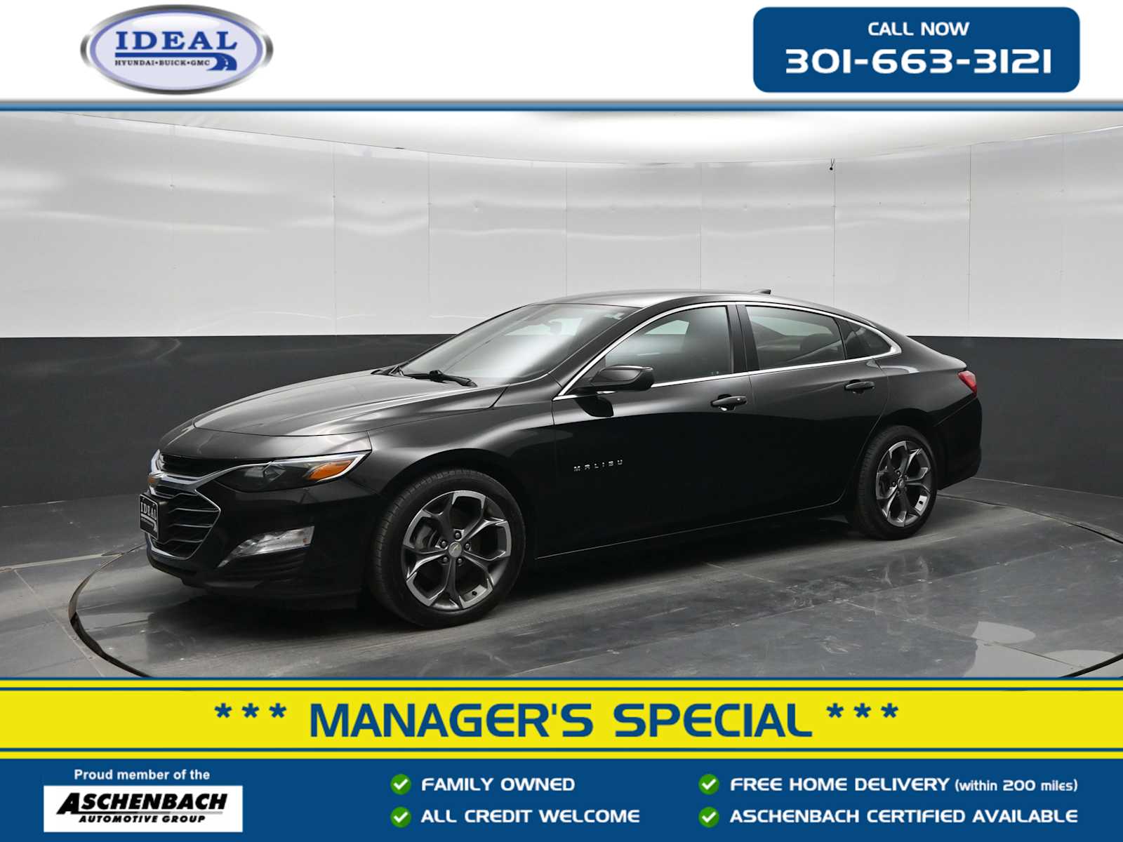 Mosaic Black Metallic 2024 Chevrolet Malibu Sedan Front-Wheel Drive Continuously Variable Transmission