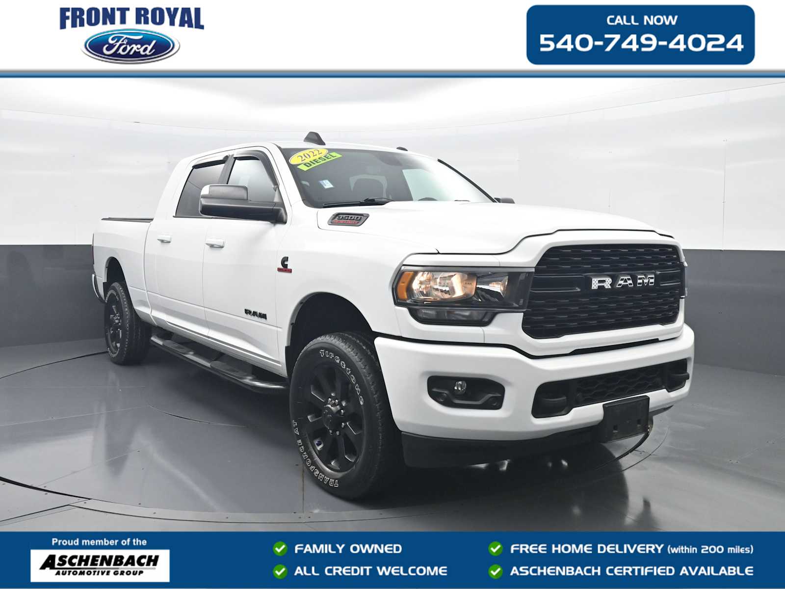 2022 RAM 3500 Big Horn Mega Cab 4WD