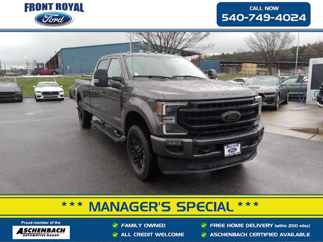 Gray (Magnetic) 2020 Ford F-350 Super Duty Lariat Crew Cab LB 4WD Pickup Truck Four-Wheel Drive Automatic