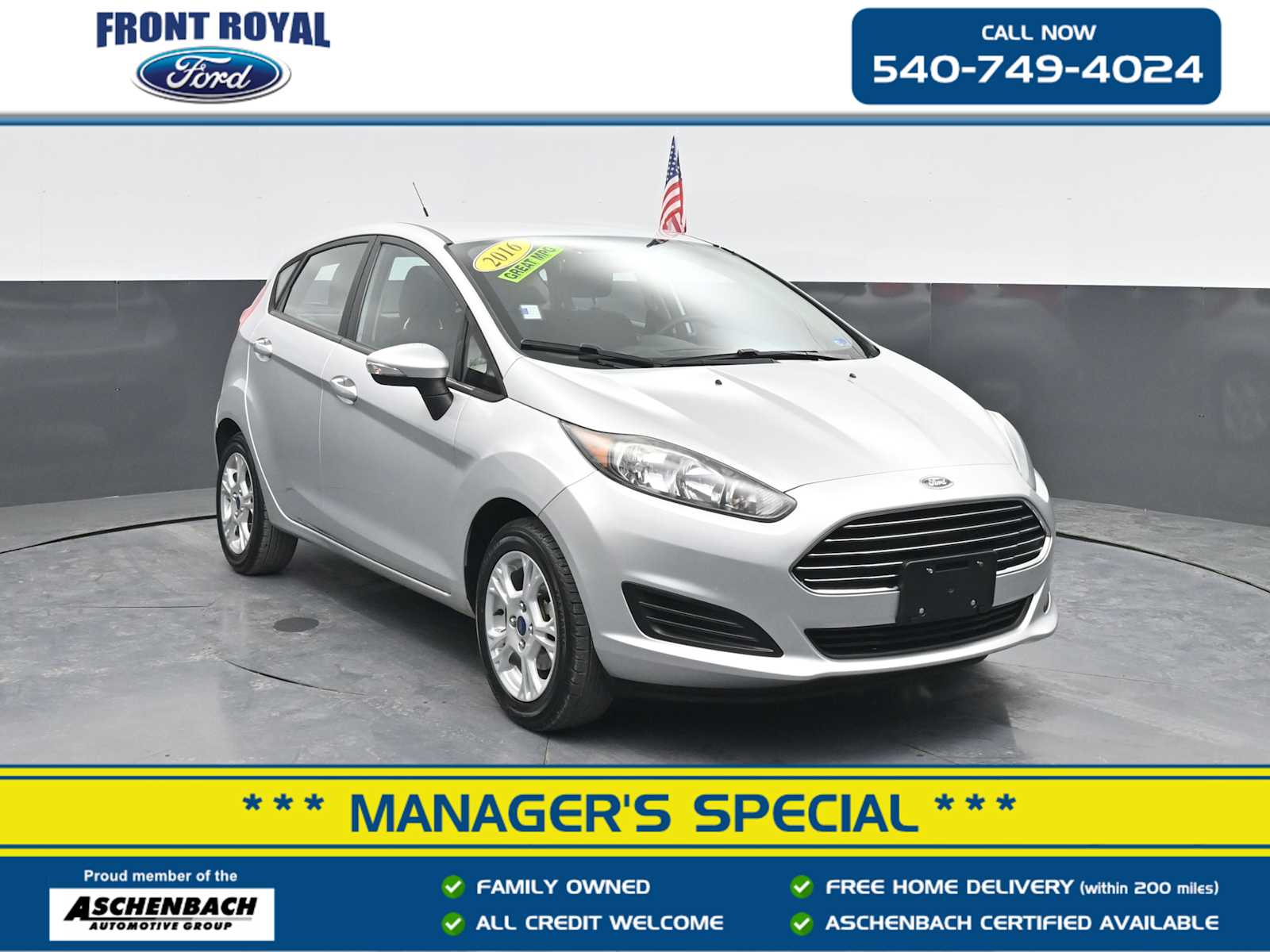 Ingot Silver 2016 Ford Fiesta SE Hatchback Hatchback Front-Wheel Drive 6-Speed Automatic