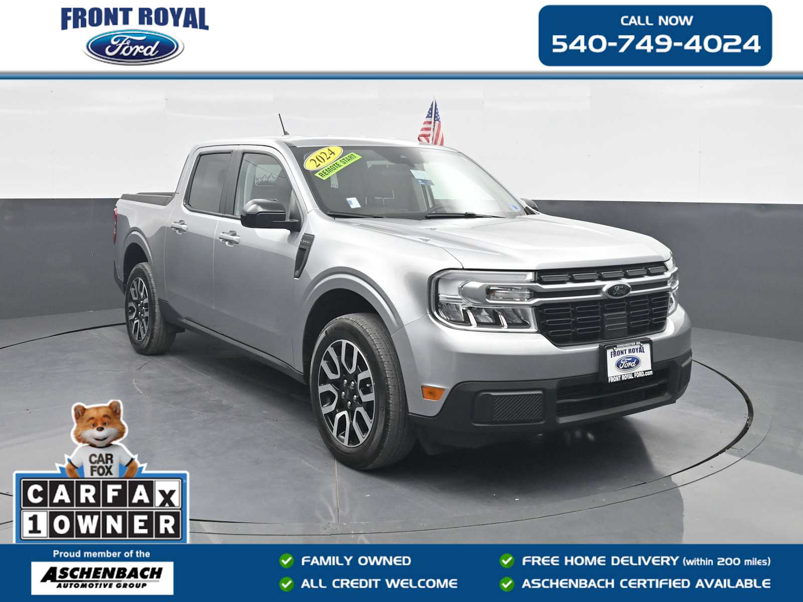 Iconic Silver Metallic 2024 Ford Maverick Pickup Truck All-Wheel Drive 8-Speed Automatic