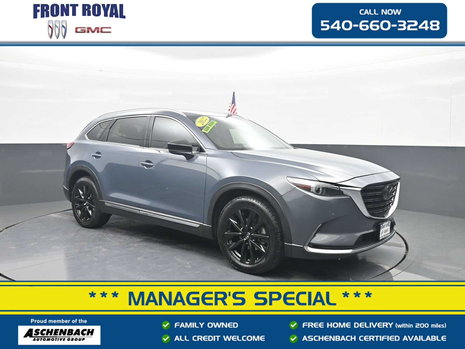 Polymetal Gray Metallic 2022 Mazda CX-9 SUV / Crossover All-Wheel Drive 6-Speed Automatic