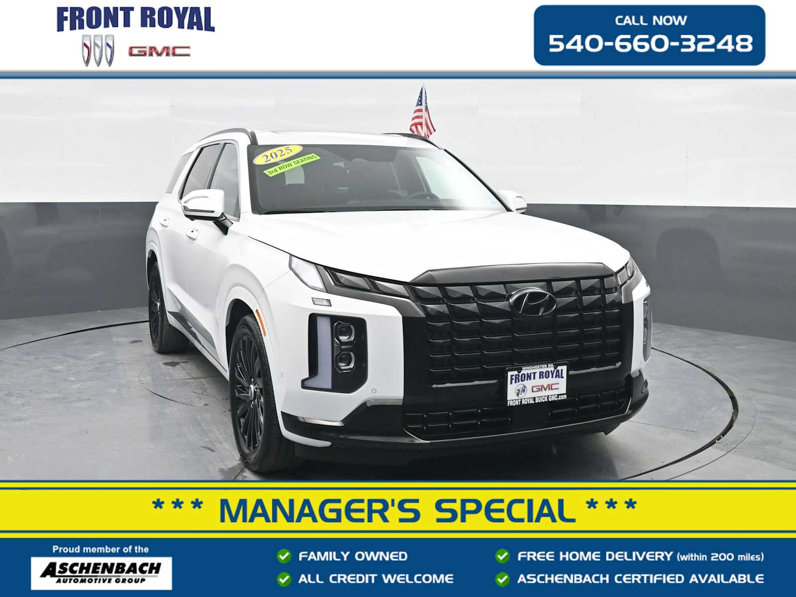 Hyper White 2025 Hyundai Palisade Calligraphy Night Edition AWD SUV / Crossover All-Wheel Drive 8-Speed Automatic