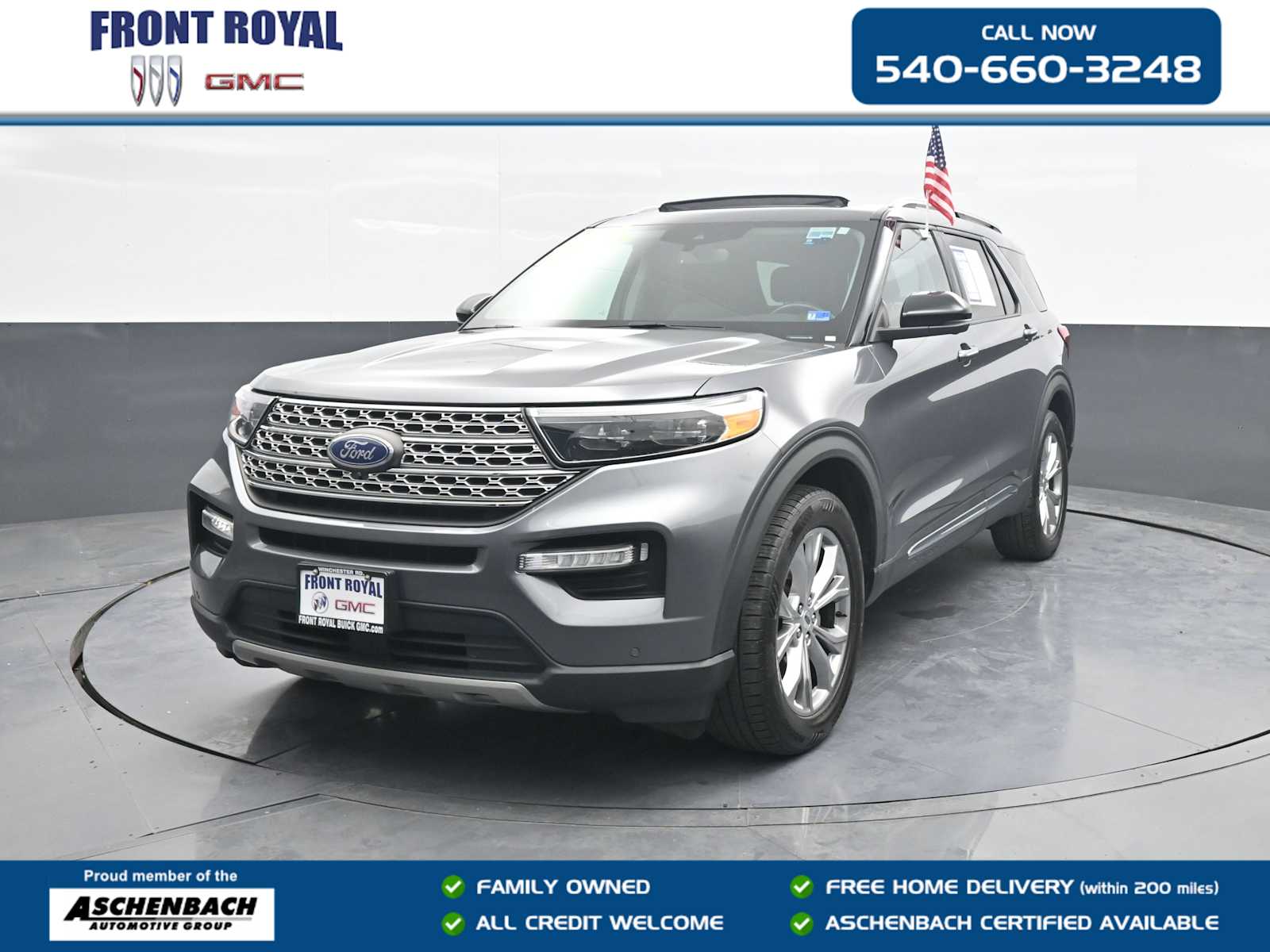 Carbonized Gray 2021 Ford Explorer SUV / Crossover All-Wheel Drive Automatic
