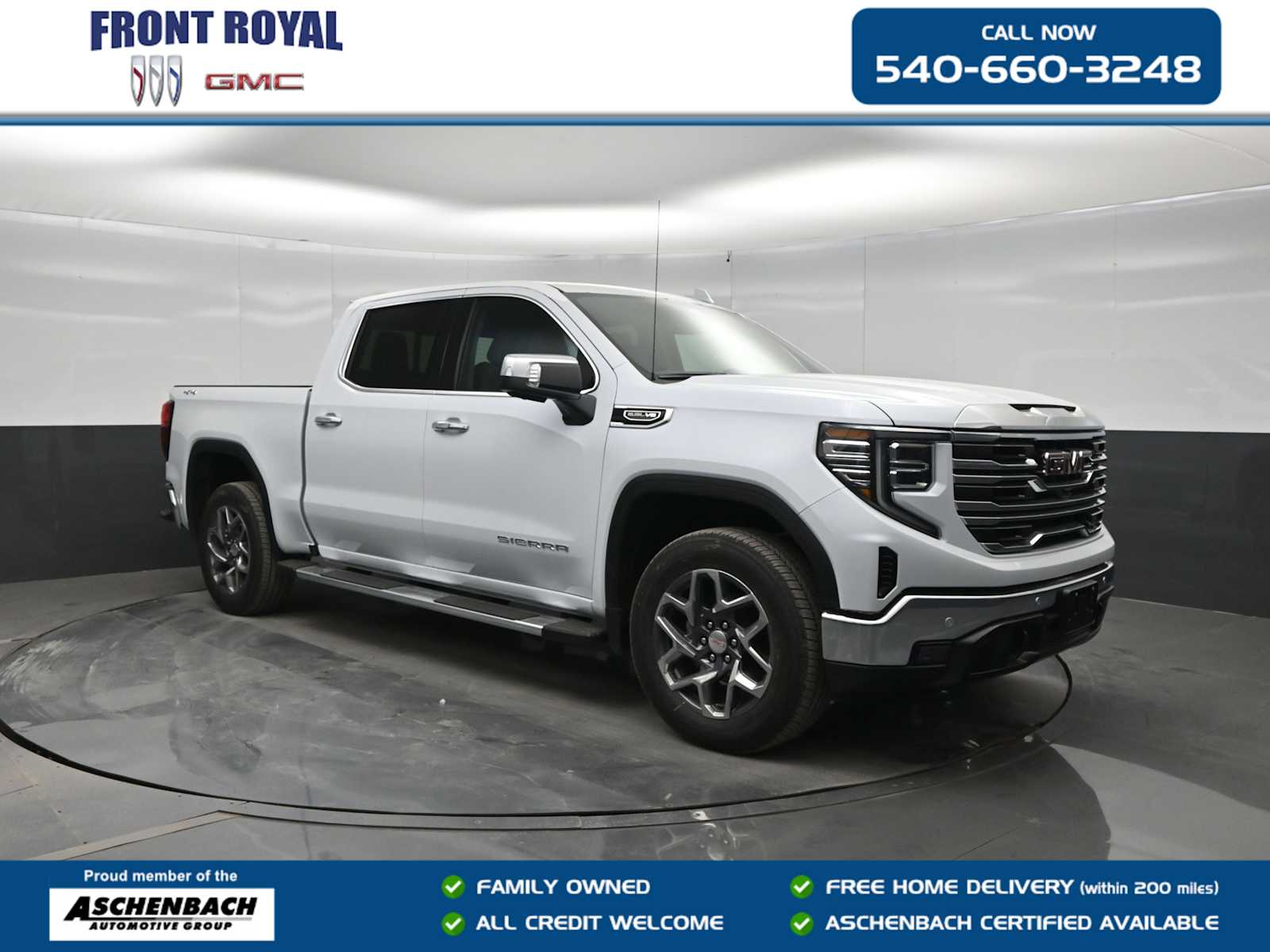 Glacier White Tricoat 2026 GMC Sierra 1500 Pickup Truck Four-Wheel Drive Automatic