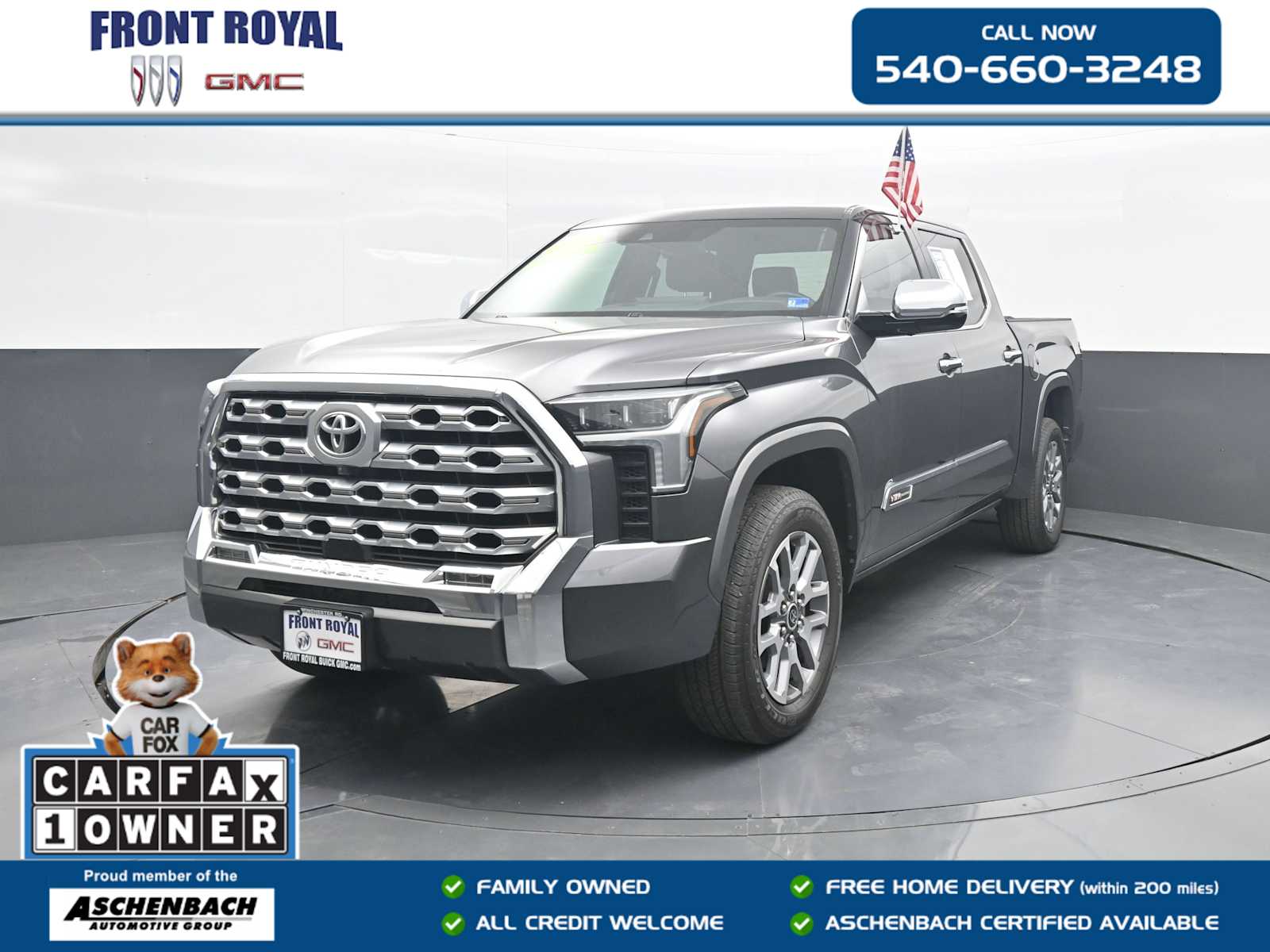 Magnetic Gray Metallic 2023 Toyota Tundra Pickup Truck Four-Wheel Drive Automatic