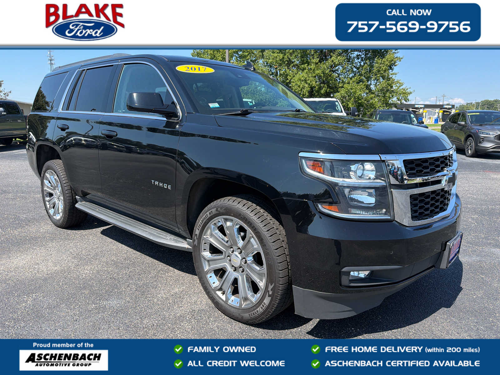 Black 2017 Chevrolet Tahoe SUV / Crossover Four-Wheel Drive 6-Speed Automatic
