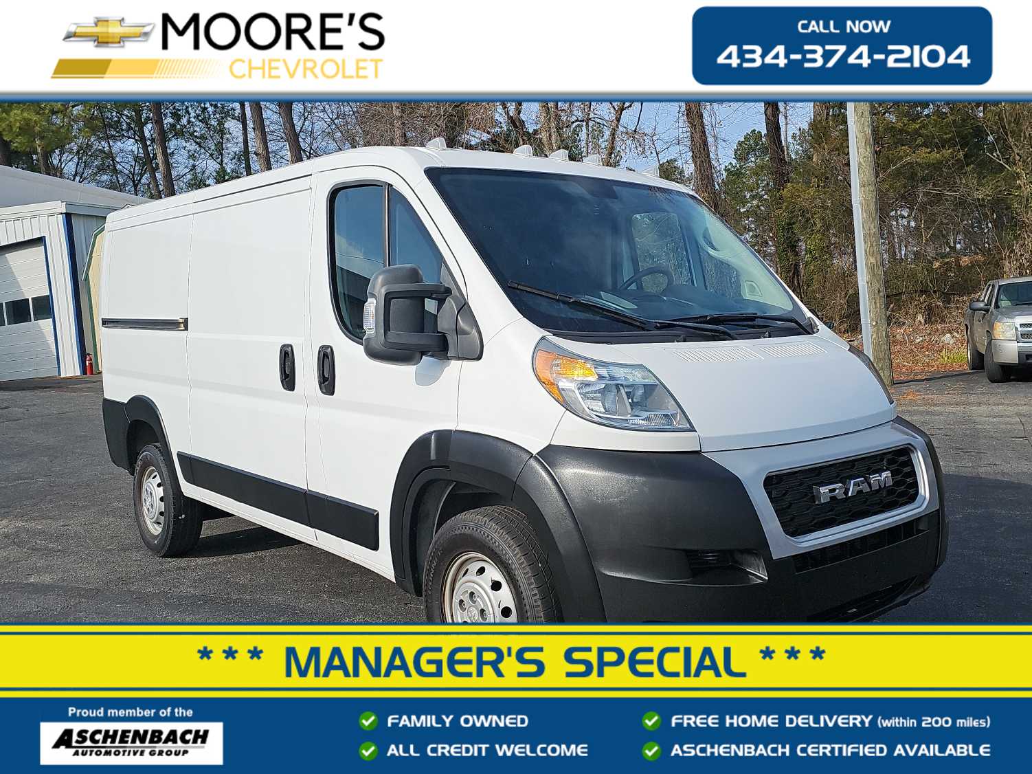 2019 RAM ProMaster 1500 136 Low Roof Cargo Van FWD