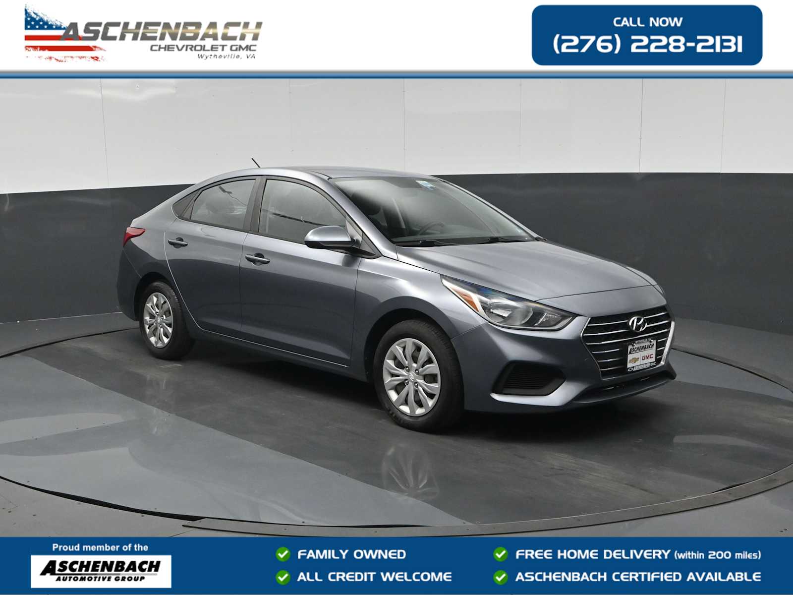 Gray 2019 Hyundai Accent SE Sedan FWD Sedan Front-Wheel Drive Automatic