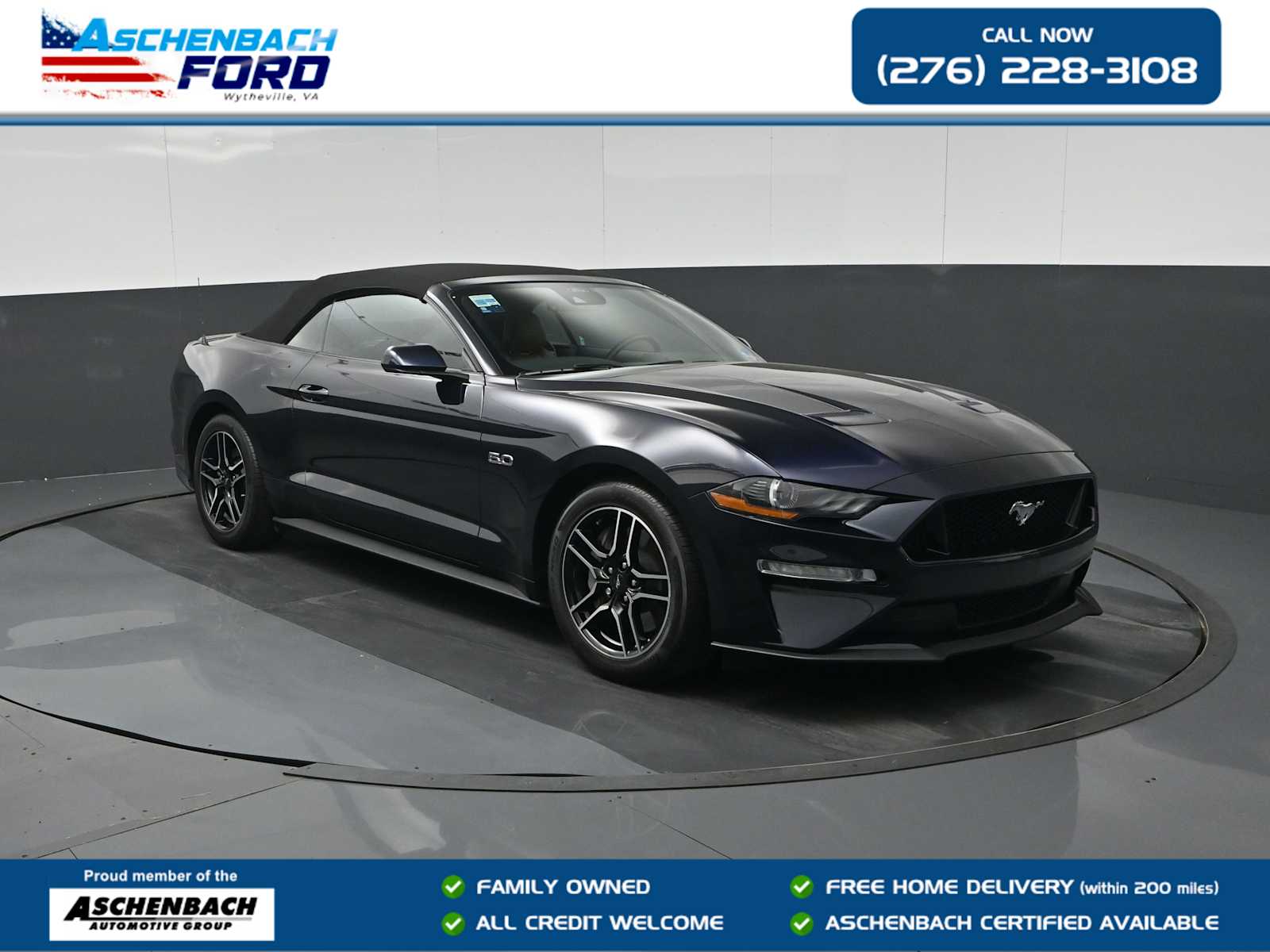 Antimatter Blue Metallic 2021 Ford Mustang GT Premium Convertible RWD Convertible Rear-Wheel Drive Automatic