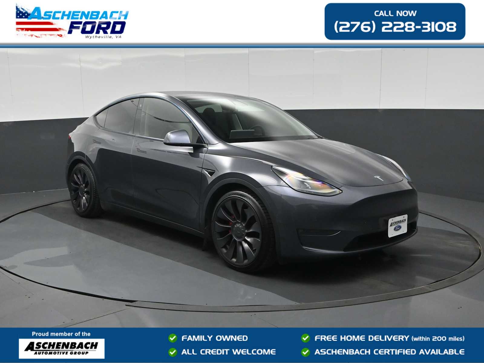 Gray 2021 Tesla Model Y Performance AWD SUV / Crossover All-Wheel Drive 1-Speed Automatic
