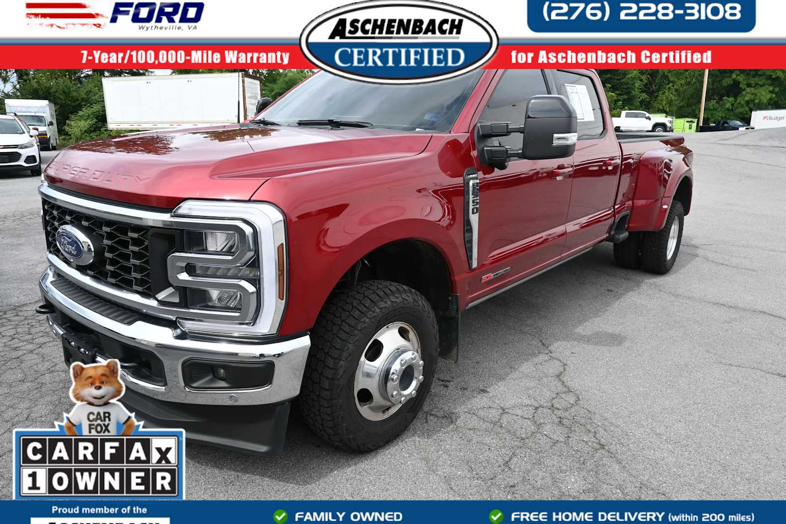 Ruby Red Metallic Tinted Clearcoat 2025 Ford F-350 Super Duty Pickup Truck Four-Wheel Drive Automatic