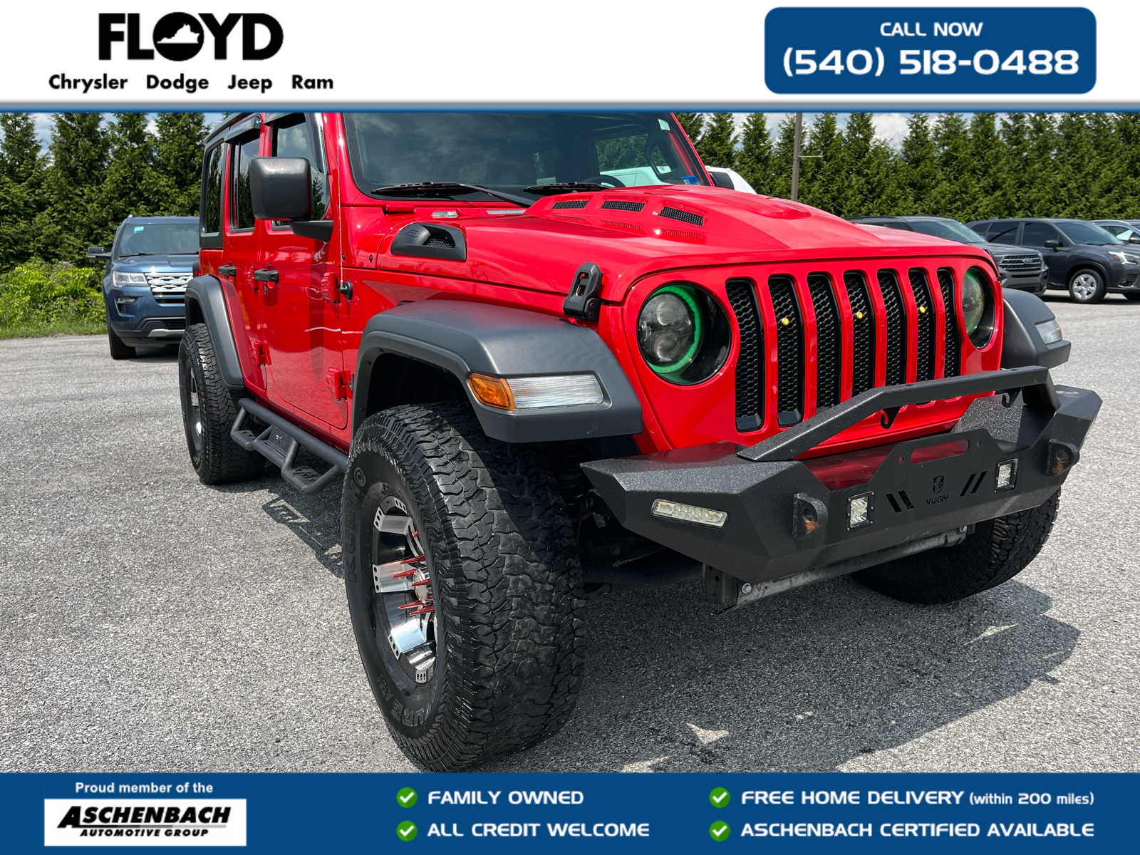 Firecracker Red Clearcoat 2019 Jeep Wrangler SUV / Crossover Four-Wheel Drive 8-Speed Automatic