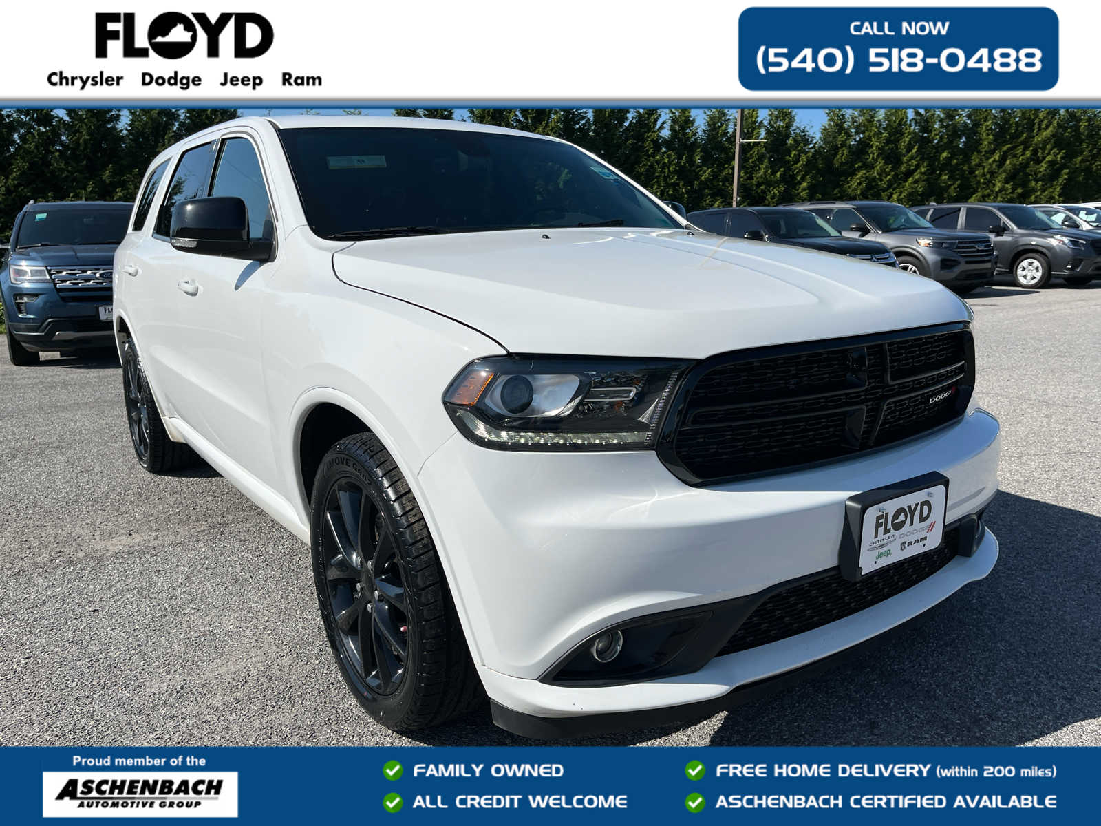 White Knuckle Clearcoat 2017 Dodge Durango SUV / Crossover All-Wheel Drive 8-Speed Automatic