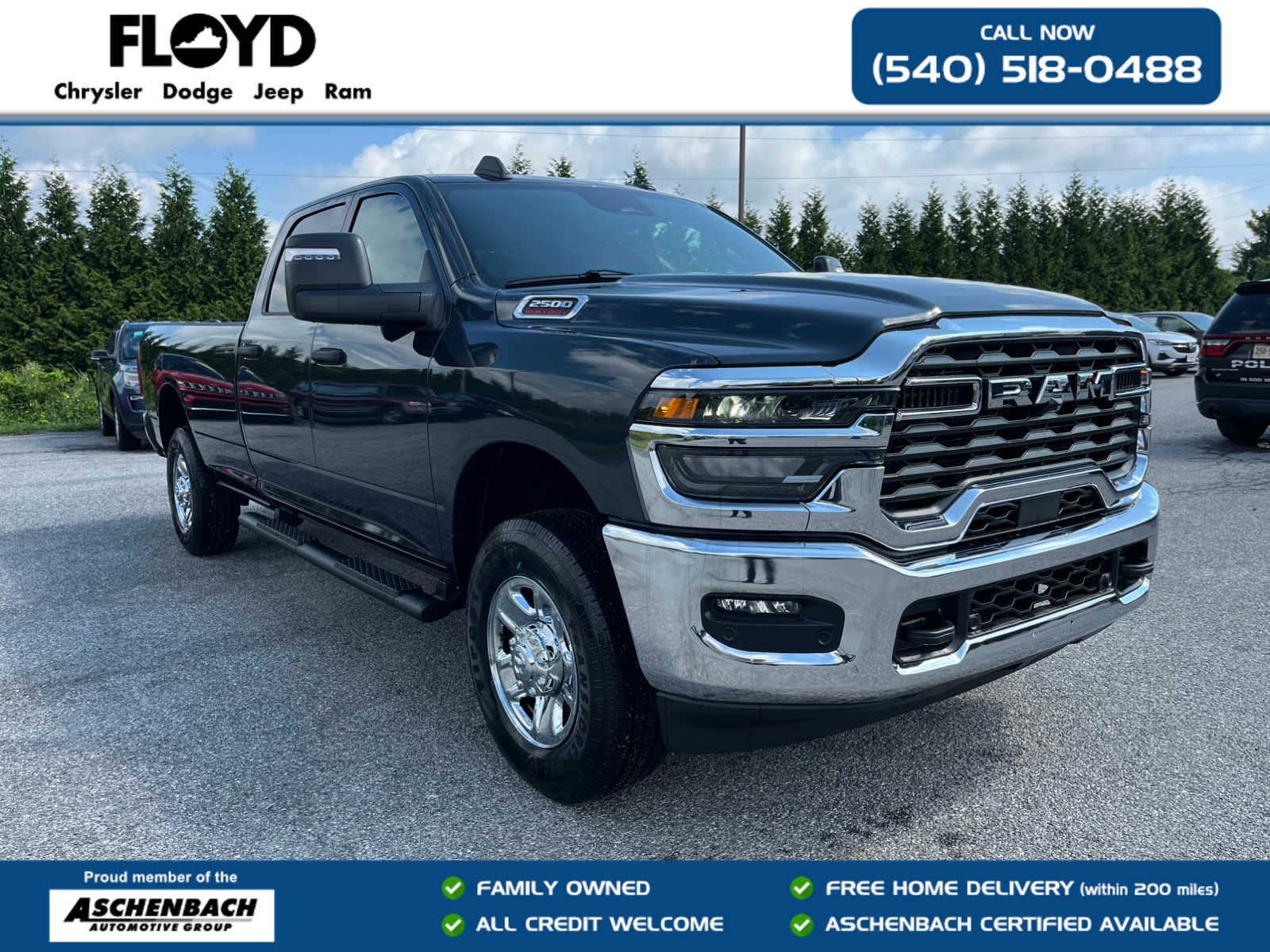 Forged Blue Metallic 2026 RAM 2500 Pickup Truck Four-Wheel Drive 8-Speed Automatic