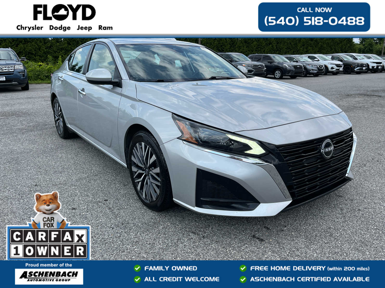 Brilliant Silver Metallic 2023 Nissan Altima Sedan Front-Wheel Drive Continuously Variable Transmission