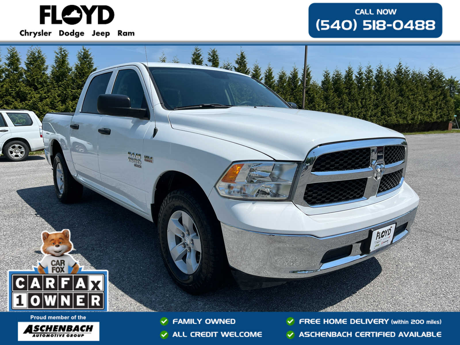 Bright White Clearcoat 2022 RAM 1500 Pickup Truck Four-Wheel Drive 8-Speed Automatic