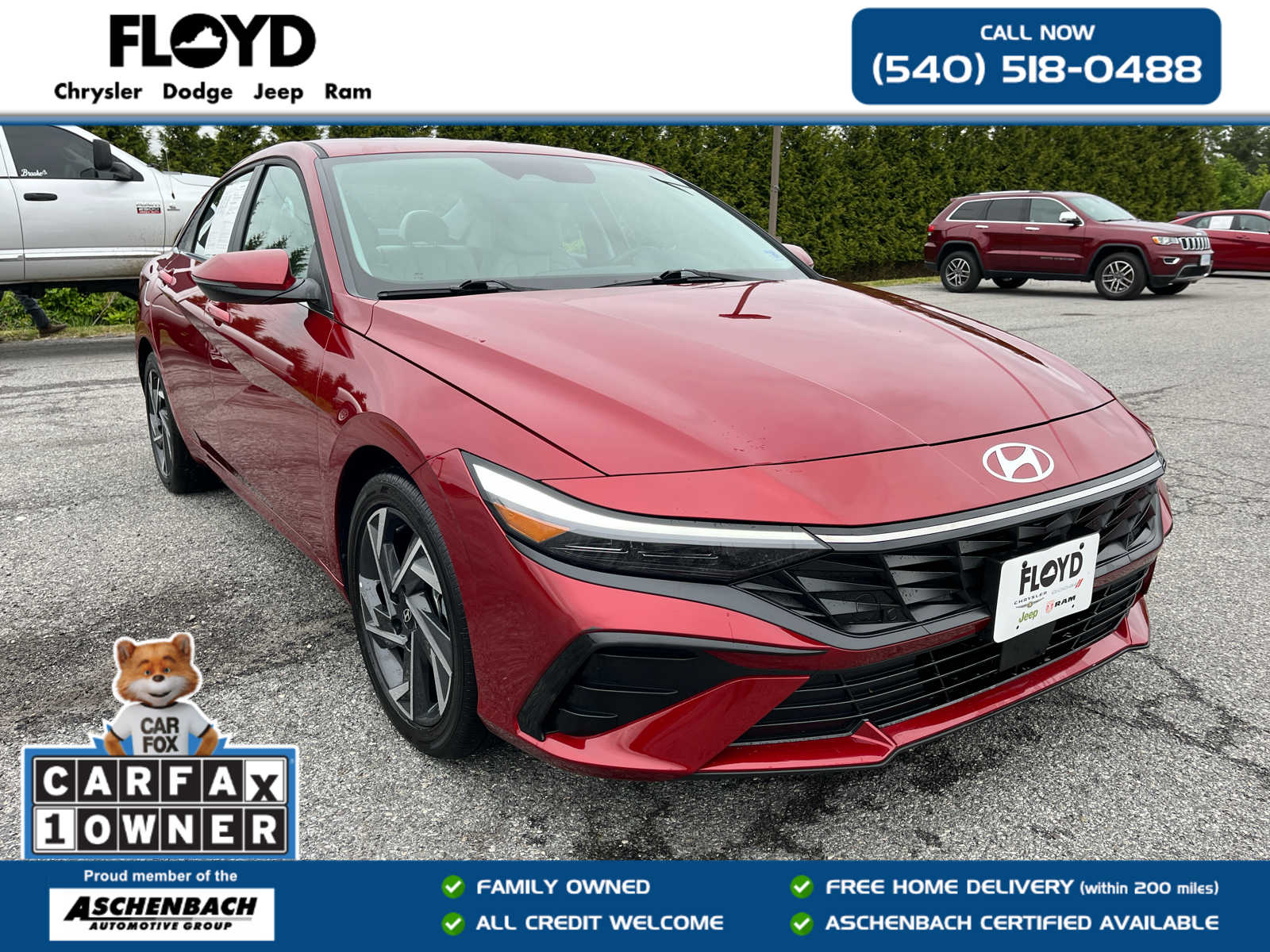 Ultimate Red 2025 Hyundai Elantra Sedan Front-Wheel Drive Continuously Variable Transmission