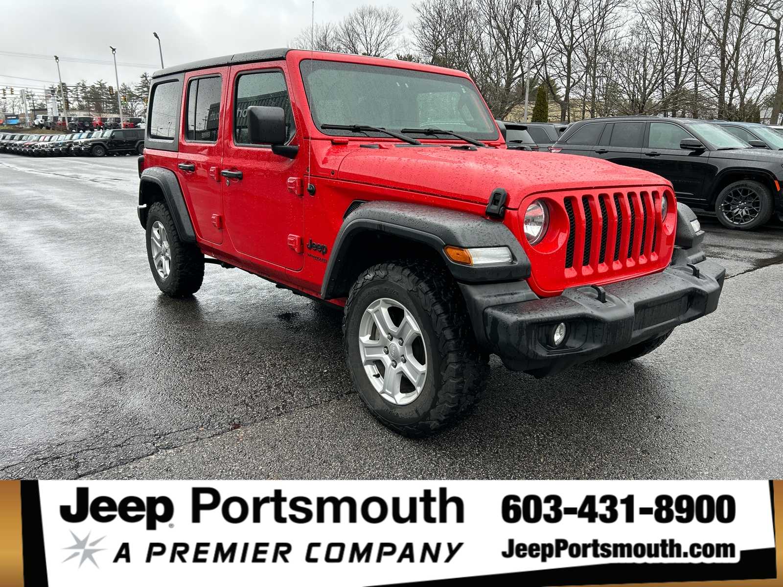 Firecracker Red Clearcoat 2022 Jeep Wrangler Unlimited Sport S 4WD SUV / Crossover Four-Wheel Drive 8-Speed Automatic