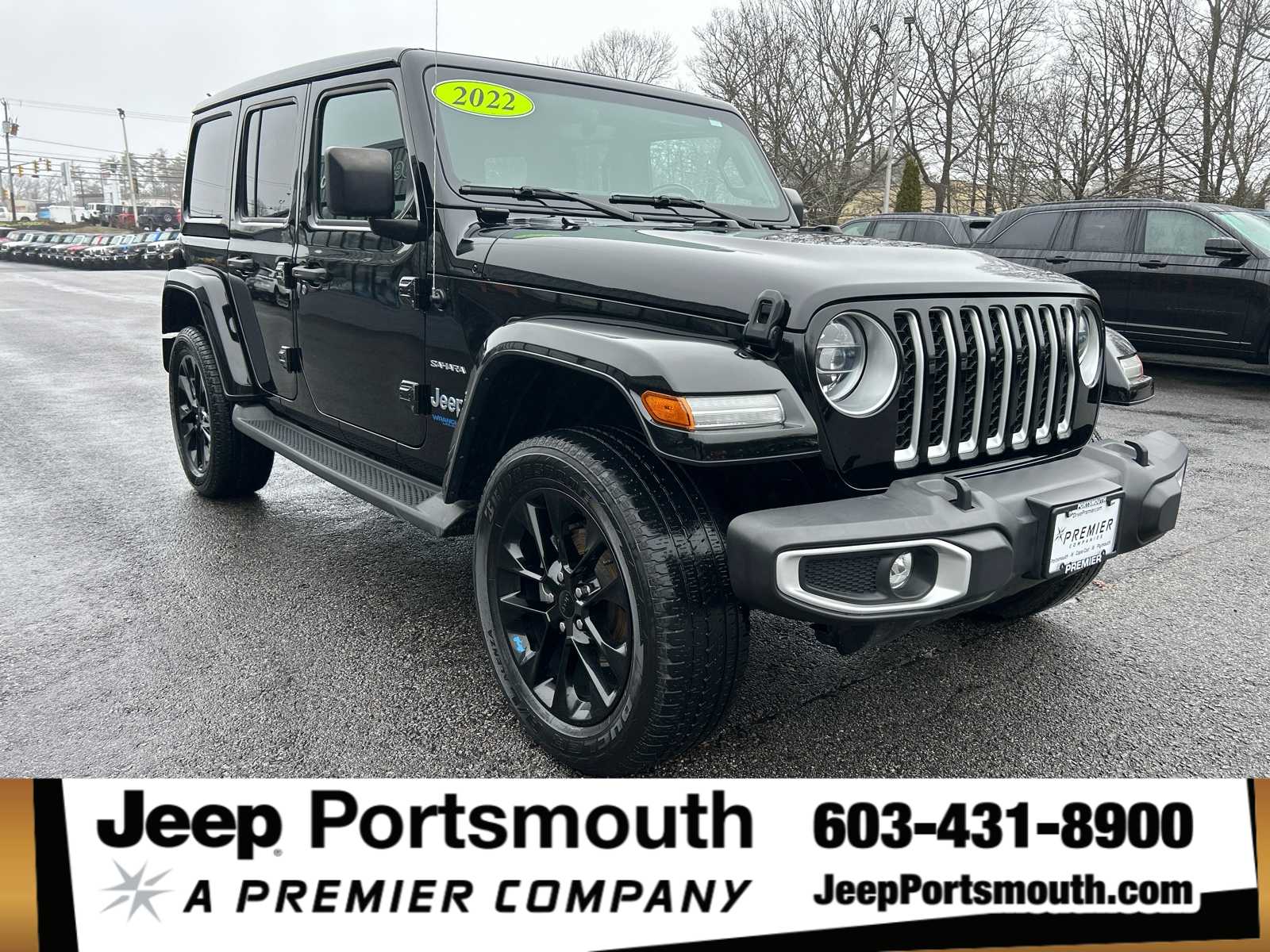 Black Clearcoat 2022 Jeep Wrangler 4xe Sahara 4WD SUV / Crossover Four-Wheel Drive 8-Speed Automatic