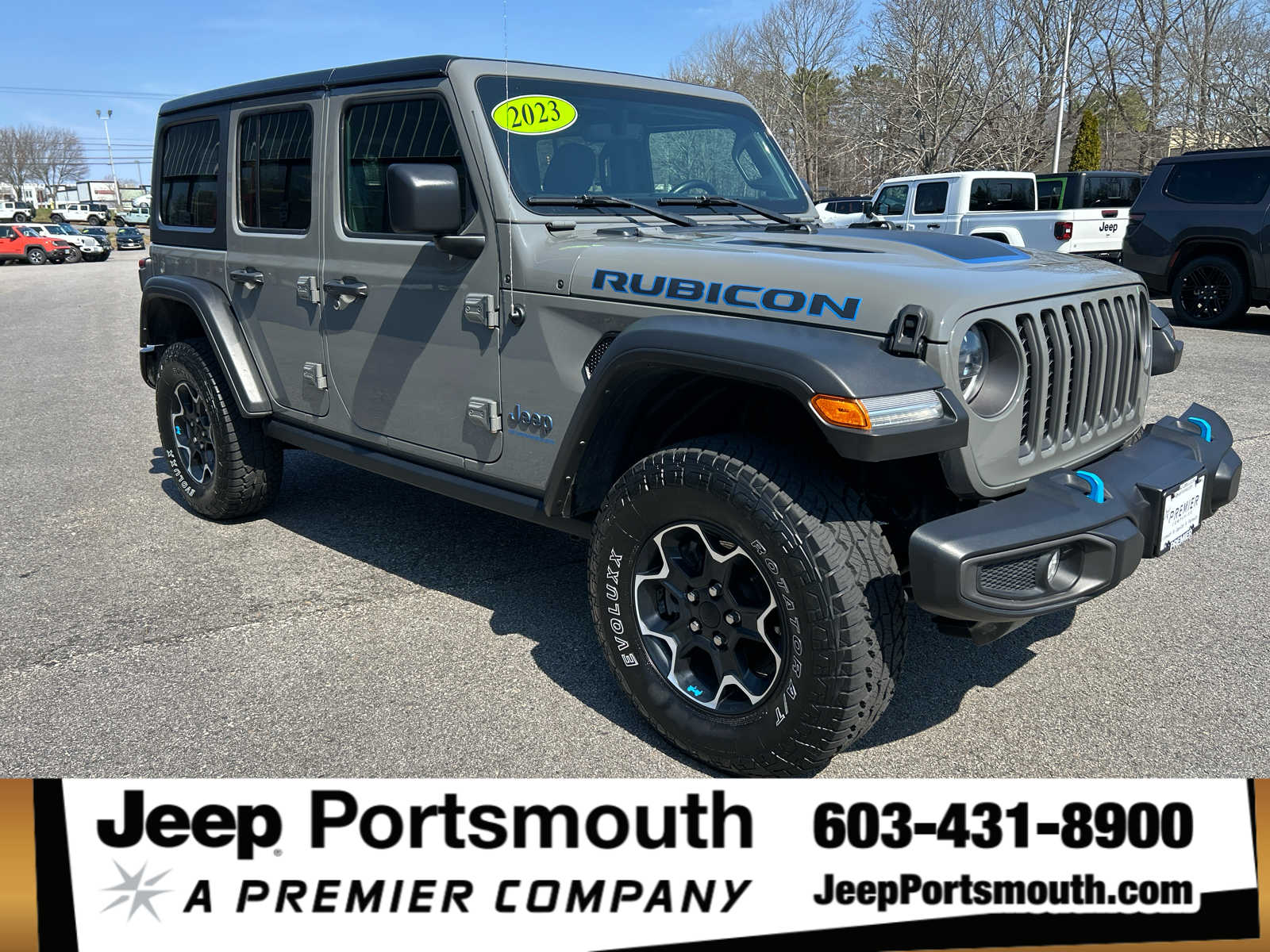 Sting-Gray Clearcoat 2023 Jeep Wrangler 4xe Rubicon 4WD SUV / Crossover Four-Wheel Drive 8-Speed Automatic