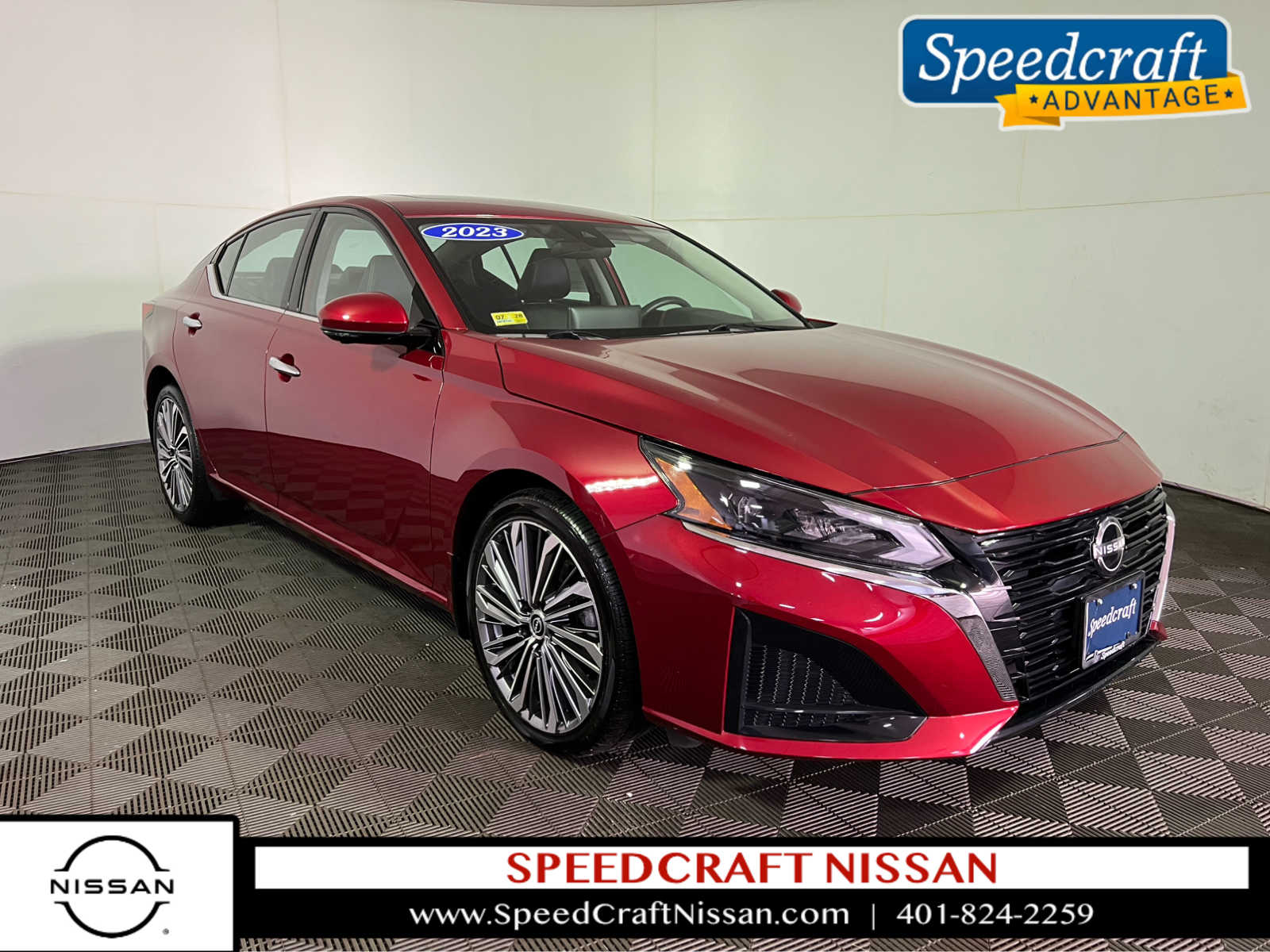 Red (Scarlet Ember Tintcoat) 2023 Nissan Altima Sedan All-Wheel Drive Continuously Variable Transmission