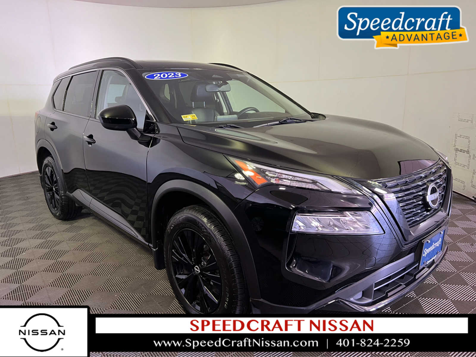 Super Black 2023 Nissan Rogue SUV / Crossover All-Wheel Drive Continuously Variable Transmission