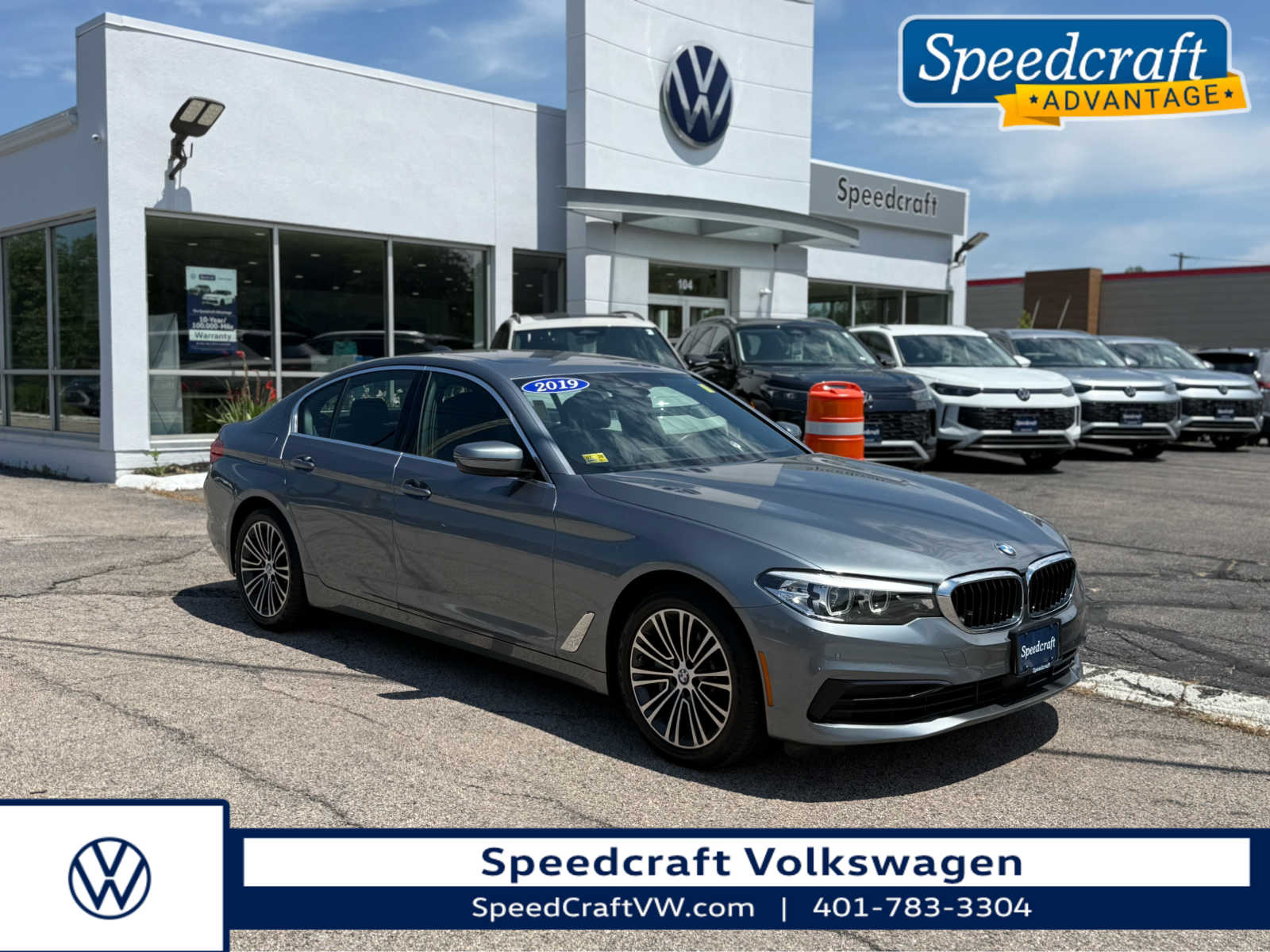 Bluestone Metallic 2019 BMW 5 Series Sedan All-Wheel Drive 8-Speed Automatic