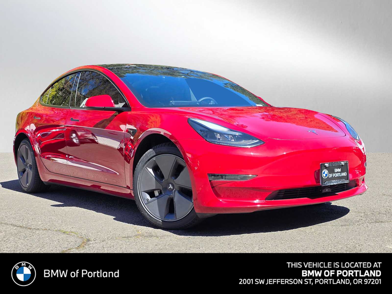 Red Multi-Coat 2023 Tesla Model 3 RWD Sedan Rear-Wheel Drive 1-Speed Automatic