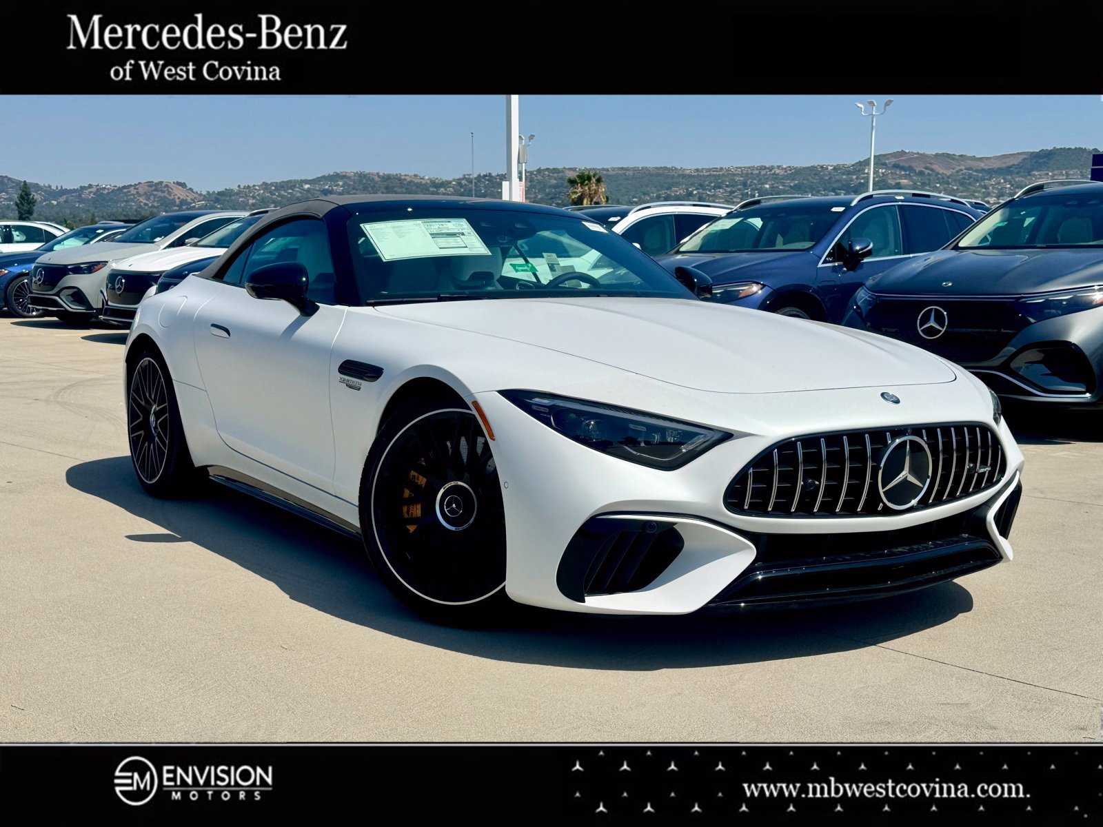 MANUFAKTUR Moonlight White Magno 2026 Mercedes-Benz SL-Class Convertible All-Wheel Drive 9-Speed Automatic