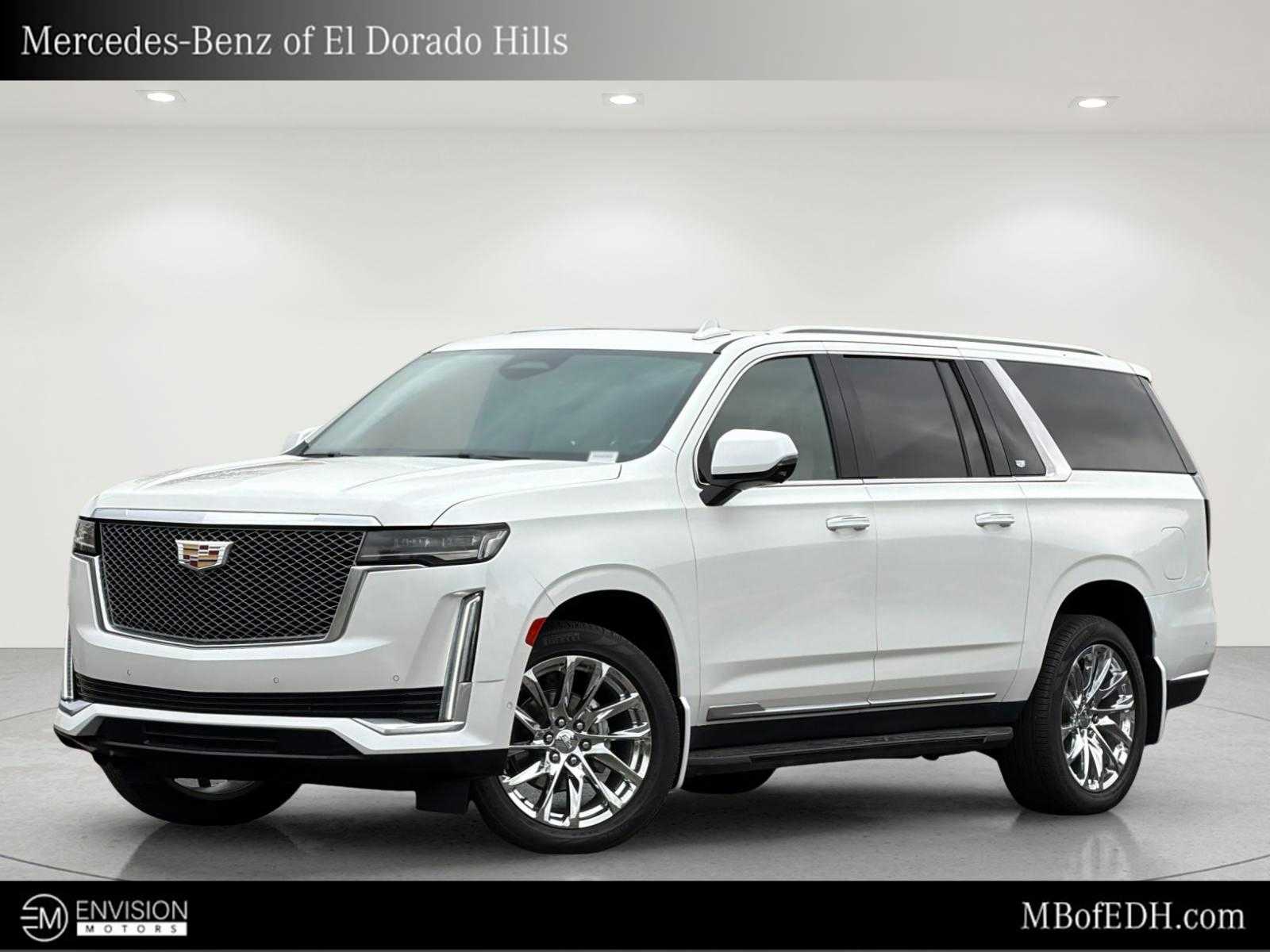 Crystal White Tricoat 2021 Cadillac Escalade ESV SUV / Crossover Four-Wheel Drive Automatic