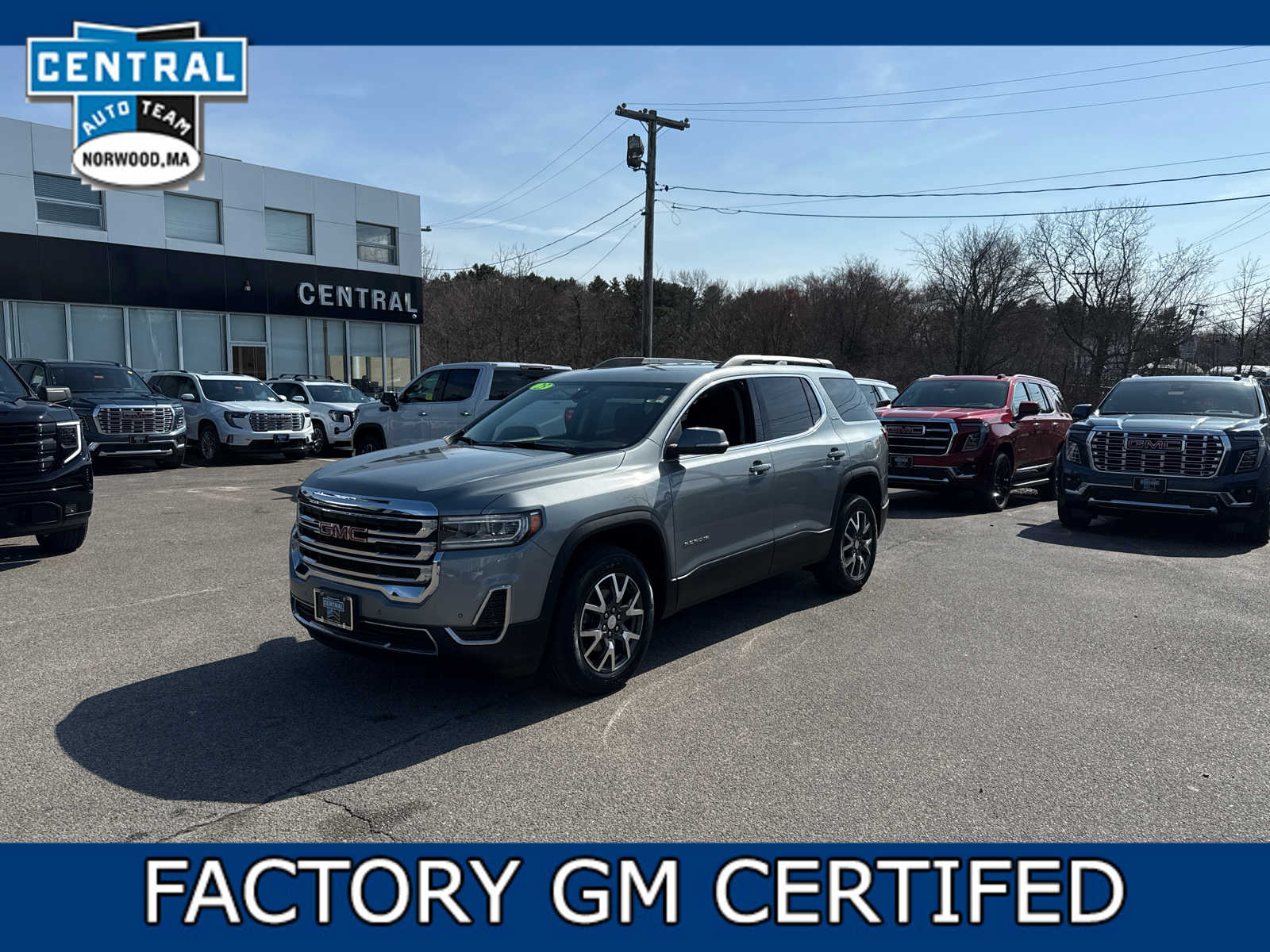 Sterling Metallic 2023 GMC Acadia SLE AWD SUV / Crossover Four-Wheel Drive 9-Speed Automatic