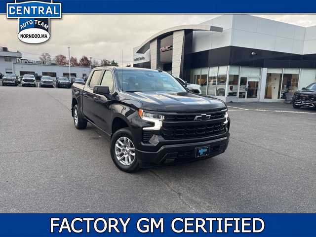 Dark Ash Metallic 2024 Chevrolet Silverado 1500 RST Crew Cab 4WD Pickup Truck Four-Wheel Drive Automatic